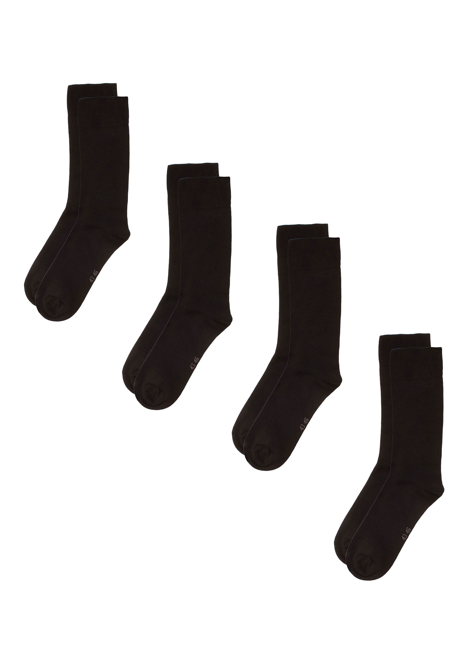 Trendy Κάλτσες ανδρικές Organic Cotton Elegant 4 Τεμ. ORGANICTRENDY-Μαύρο