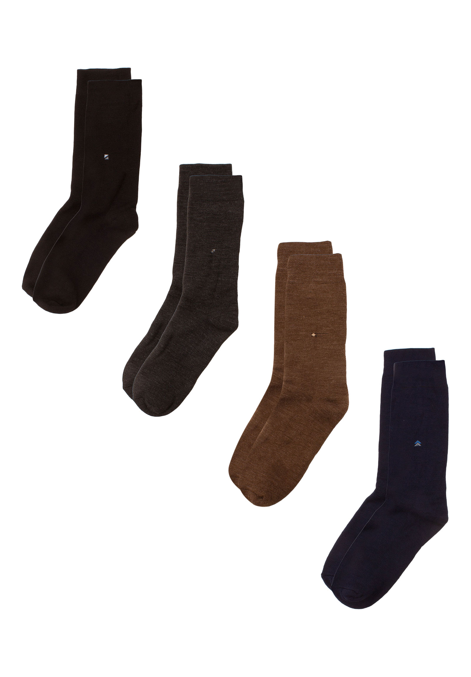 Trendy Κάλτσες ανδρικές μάλλινες Wool 4 Τεμ. WOOLMAN-Πολύχρωμο