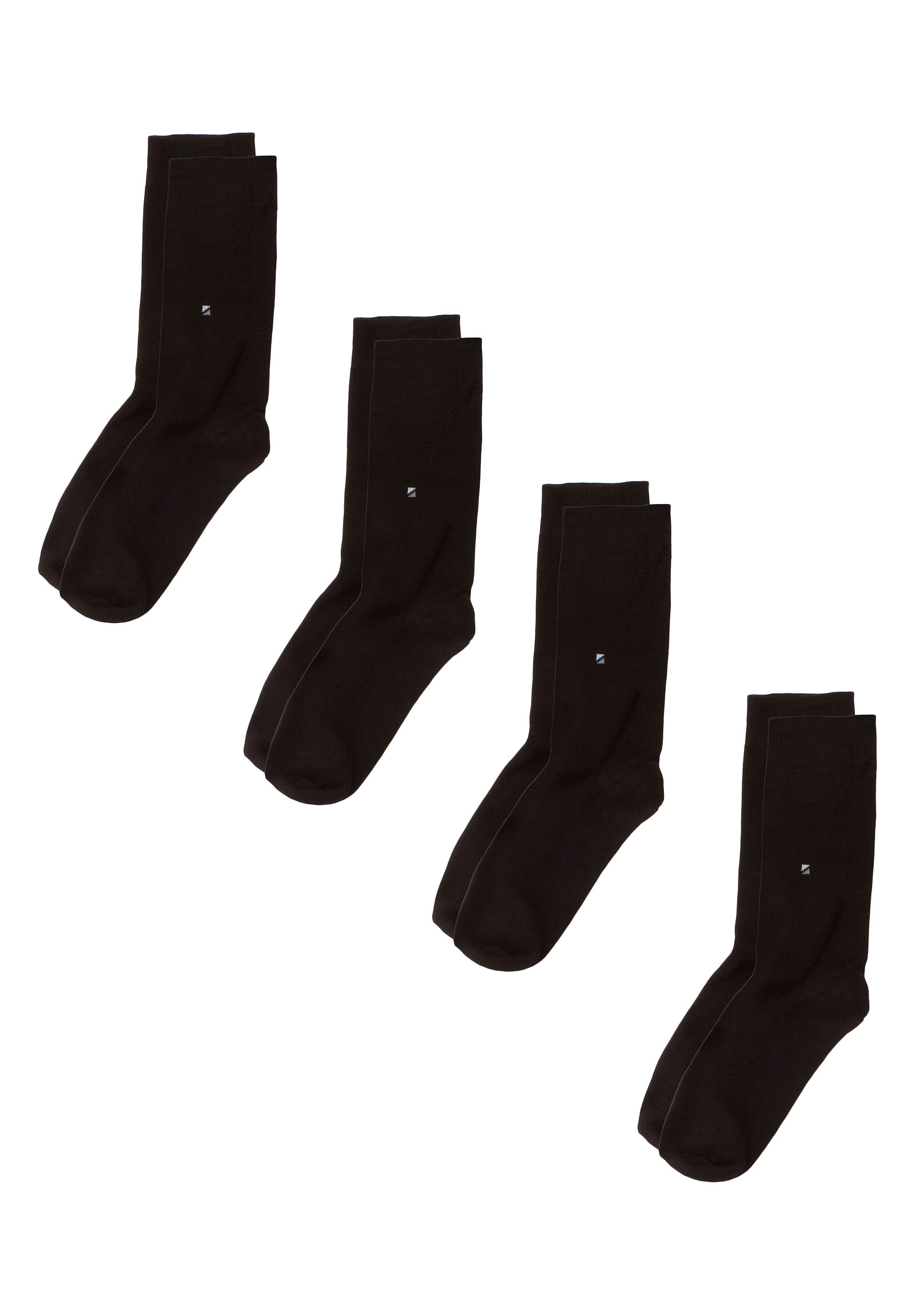 Trendy Κάλτσες ανδρικές μάλλινες Wool 4 Τεμ. WOOLMAN-Μαύρο