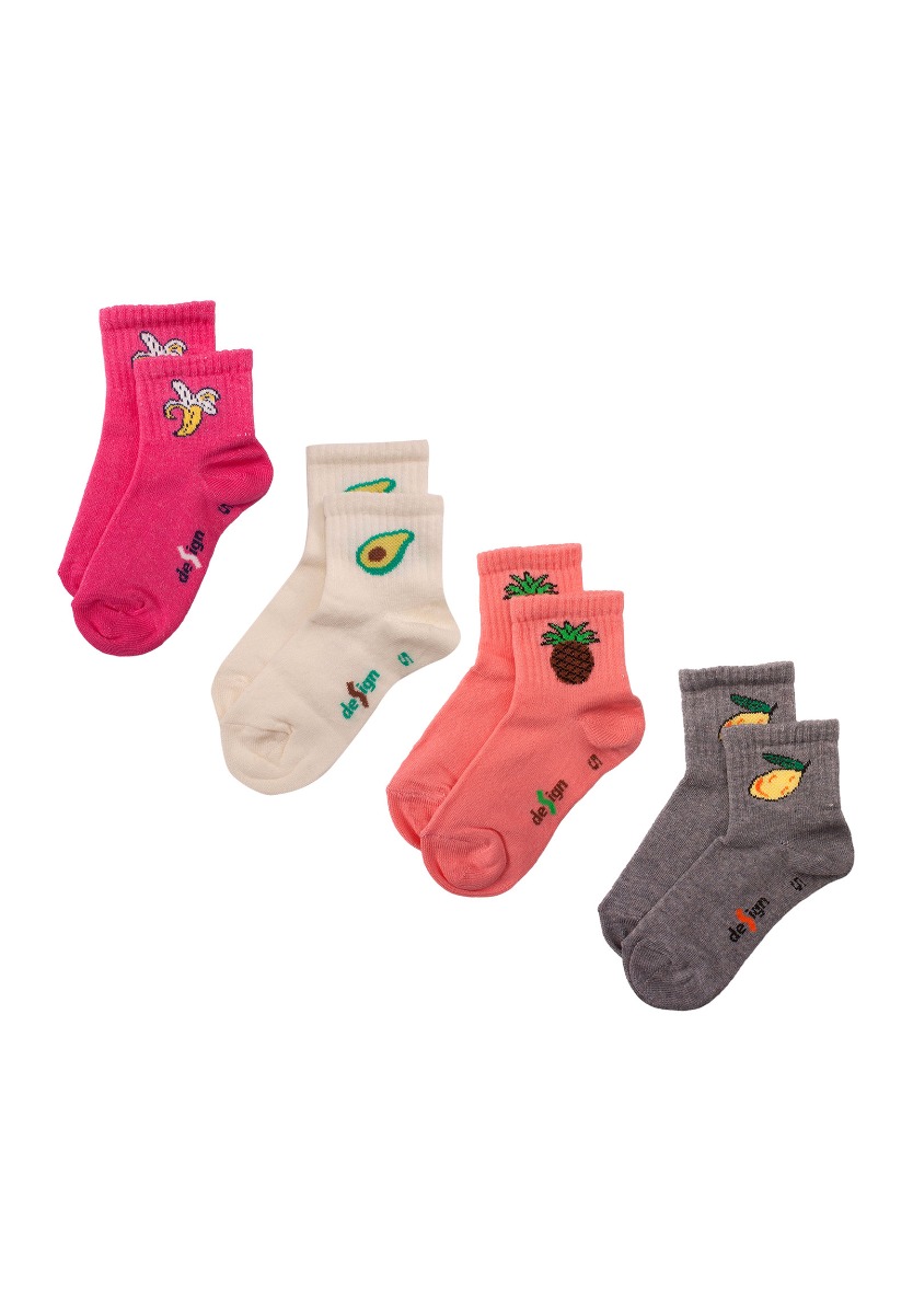 Design Κάλτσες παιδικές Cool Fruits 4 τεμ. 5103083