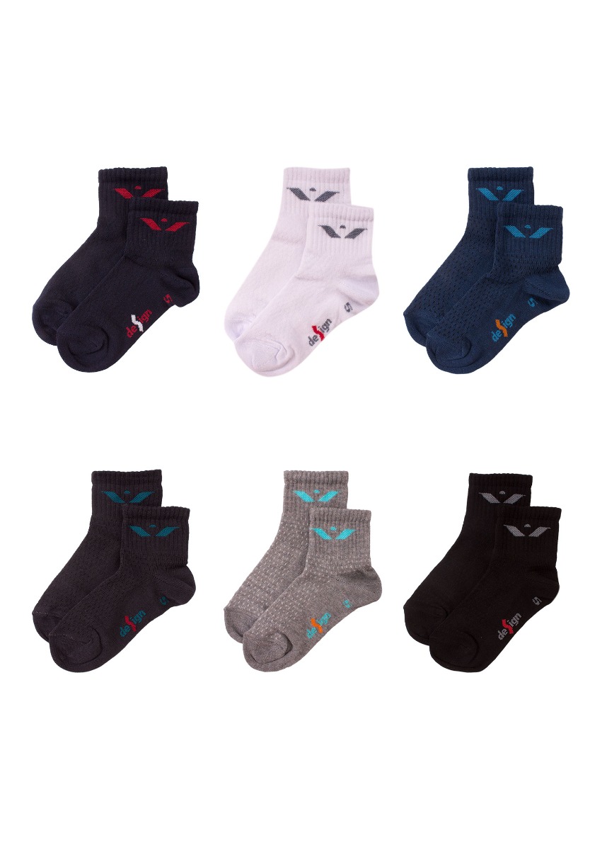 Design Κάλτσες ημίκοντες παιδικές Happy 6 τεμ. 5105054