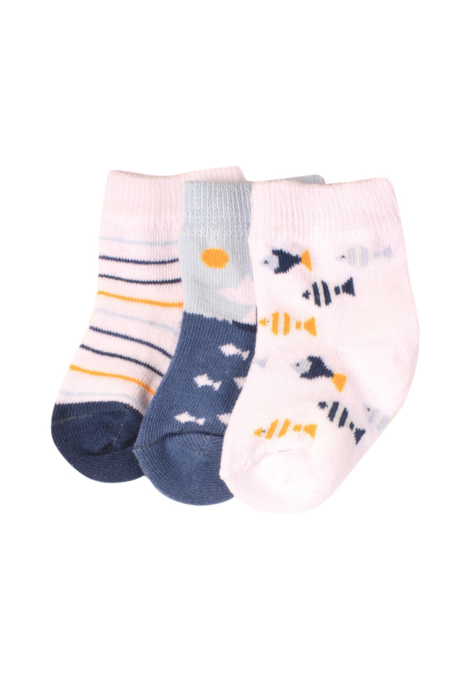 Καλτσάκια bebe με οργανικό βαμβάκι Ships 3 τεμ. 68361-Βεραμάν φωτογραφία