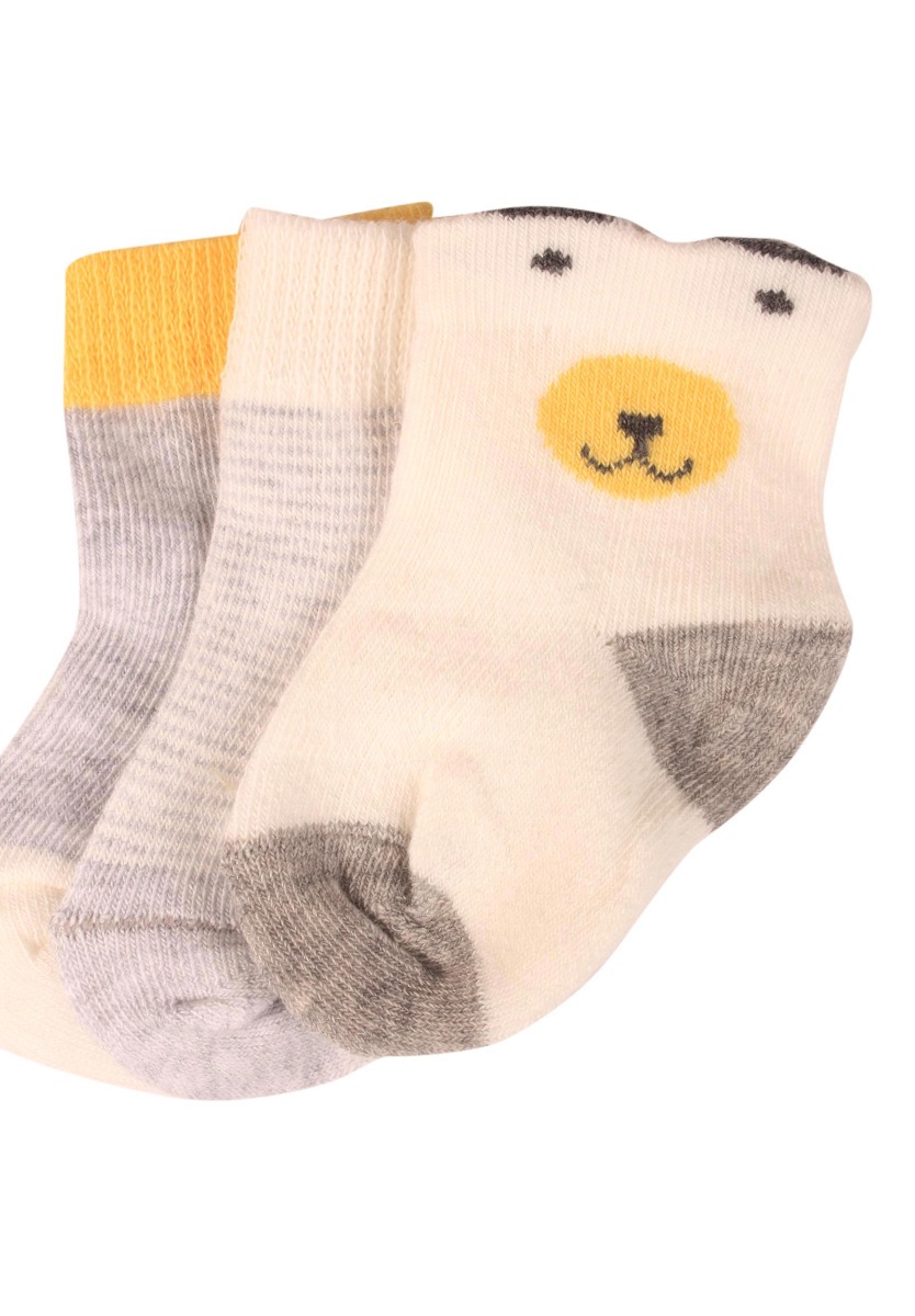 Καλτσάκια bebe με οργανικό βαμβάκι Grey Bear 3 τεμ. 68363B φωτογραφία