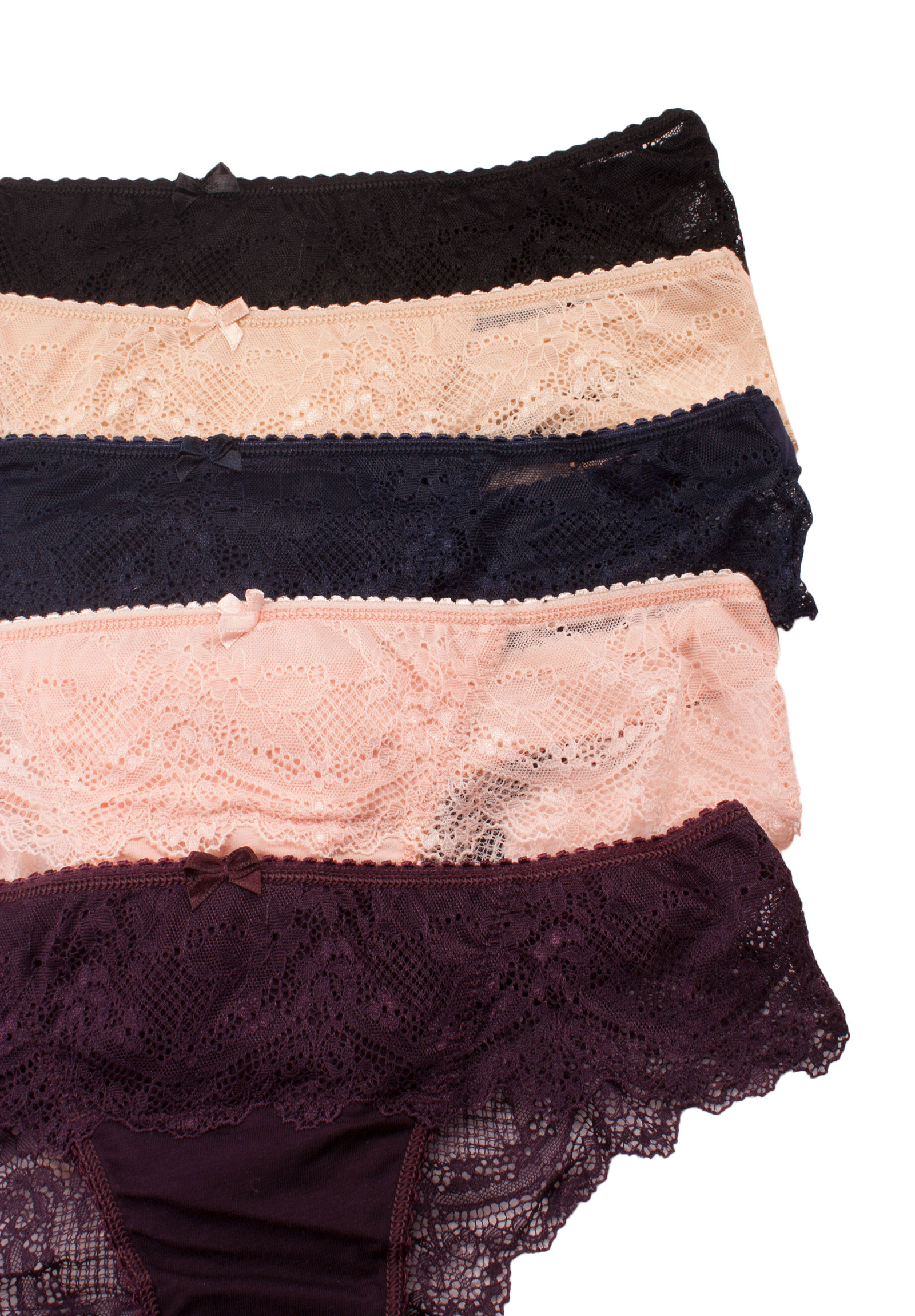 Slip Brazil με δαντέλα Norddiva σε οικονομική συσκευασία 5 τεμαχίων IVANA2-5 Χρώματα φωτογραφία