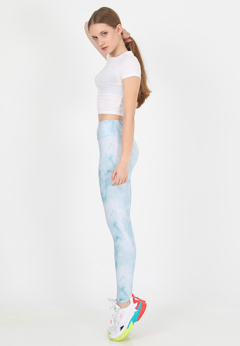 Κολάν γυναικείο αθλητικό John Frank Marble Sky WJFLEG19 φωτογραφία