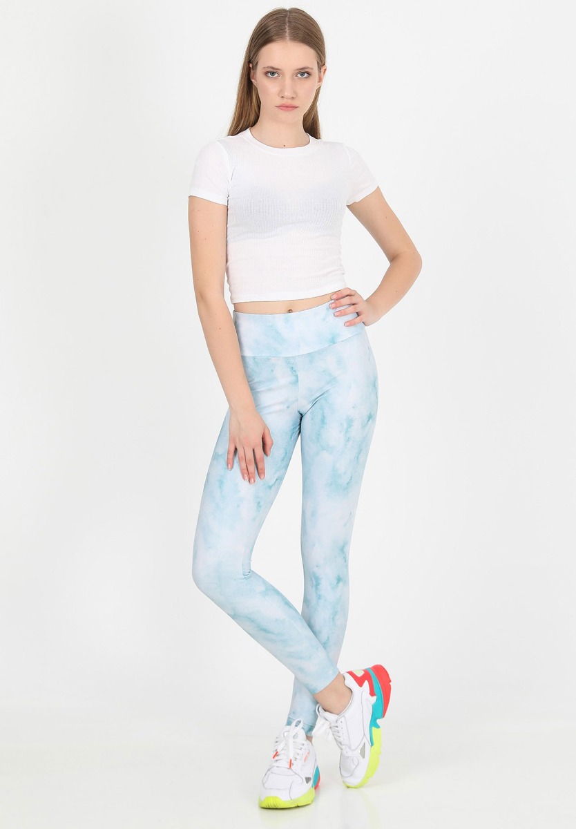 Κολάν γυναικείο αθλητικό John Frank Marble Sky WJFLEG19 φωτογραφία