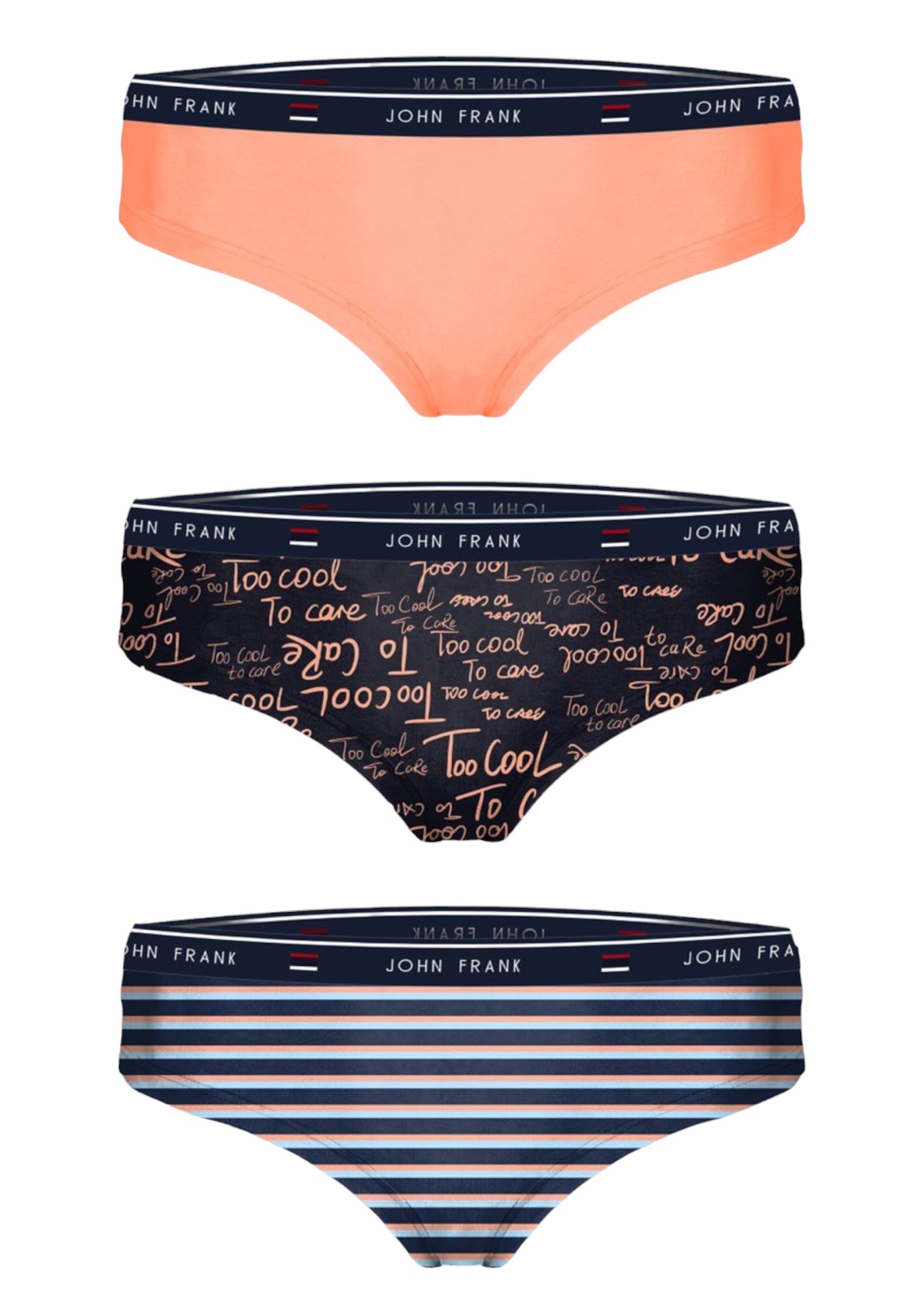 John Frank Hipster Cool John Frank 3 Τεμ. WJF3FG-H08-Πολύχρωμο