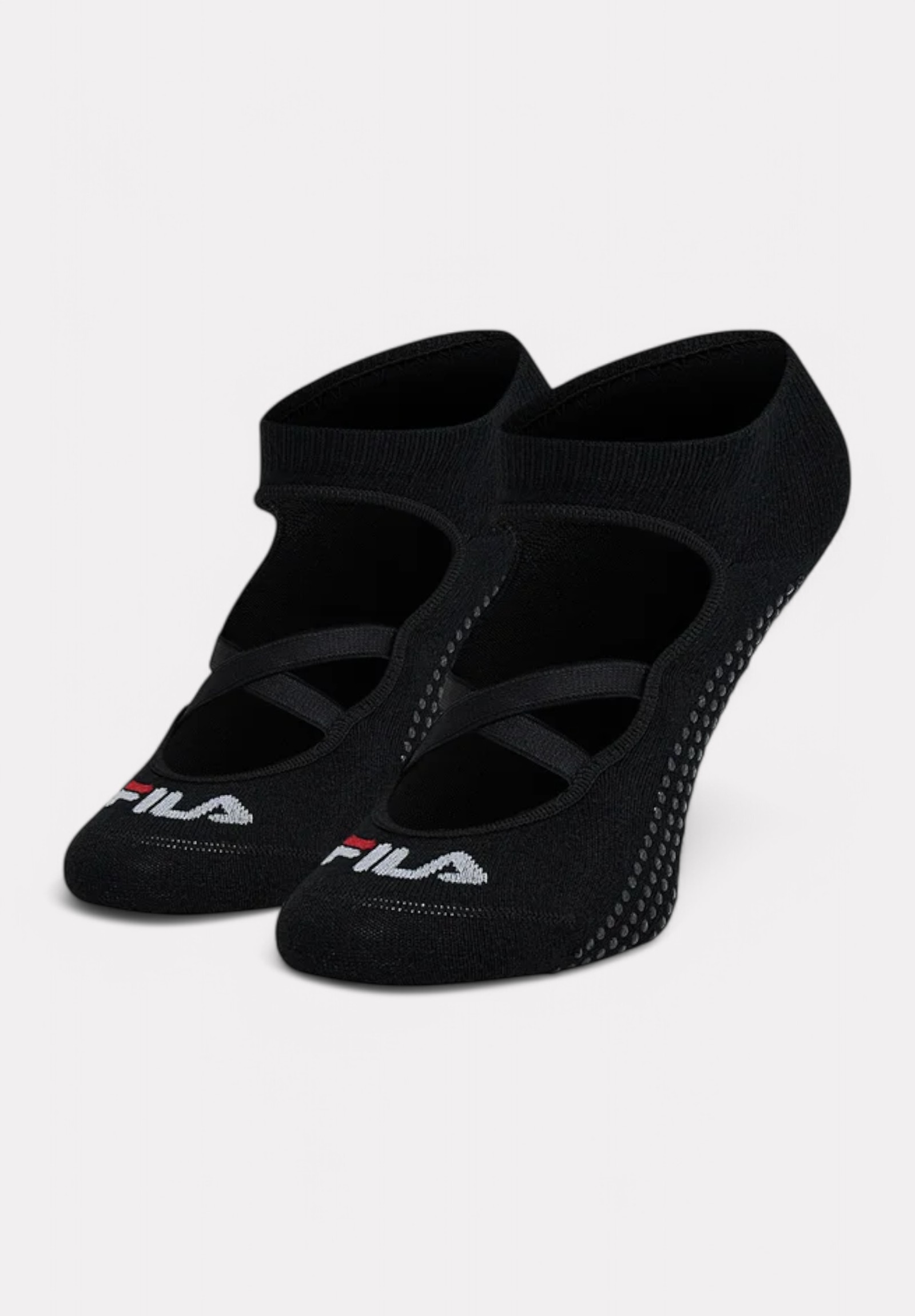 Fila Κάλτσες Yoga & Pilates Μαύρες με Σιλικόνη & Σταυρωτό Λάστιχο F1684-200-Μαύρο φωτογραφία