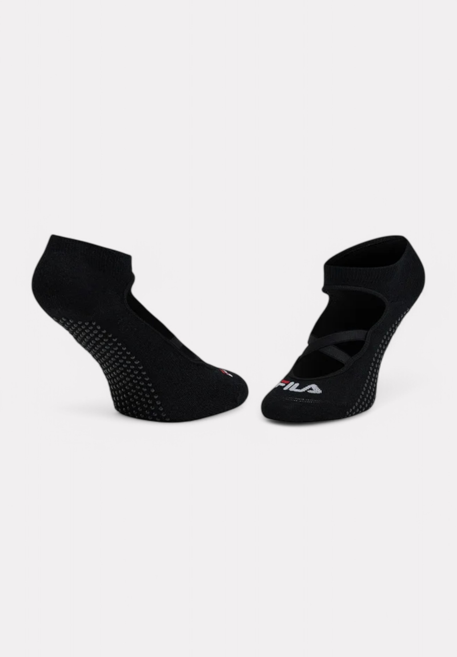 Fila Κάλτσες Yoga & Pilates Μαύρες με Σιλικόνη & Σταυρωτό Λάστιχο F1684-200-Μαύρο φωτογραφία