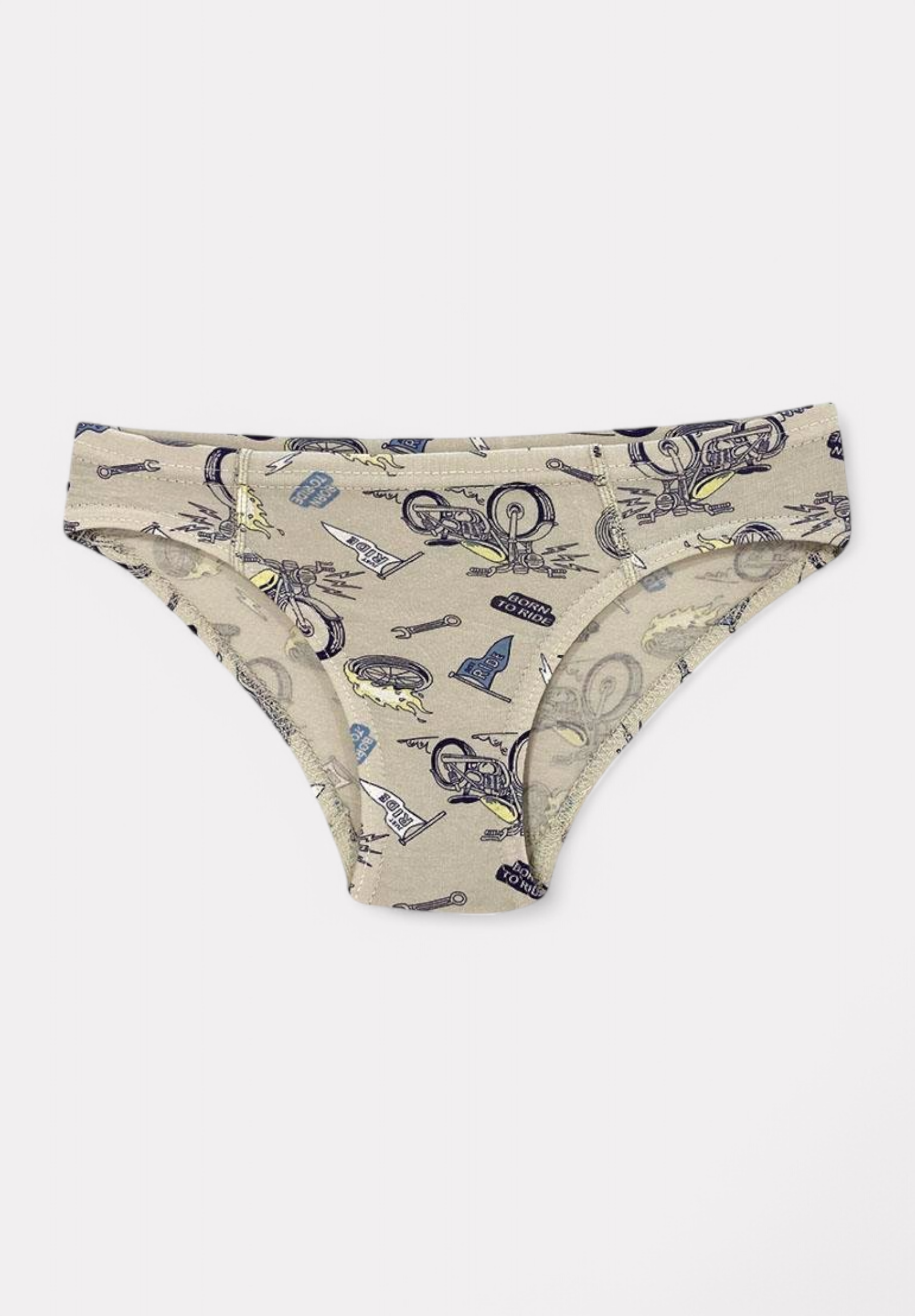 Σλιπ παιδικό για αγόρι με τυπώματα βαμβακερό Kota σε οικονομική συσκευασία 4 τεμαχίων KT1018-Πολύχρωμο φωτογραφία