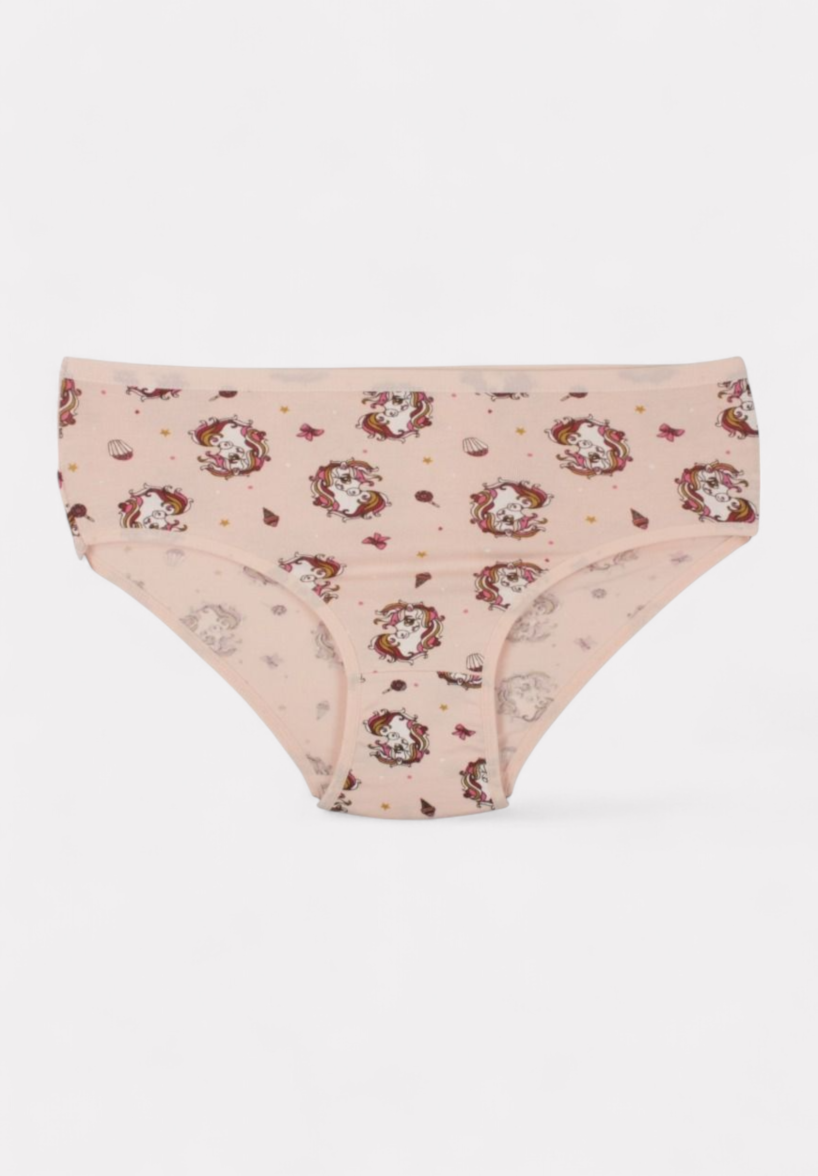 Σλιπ για κορίτσι Kota βαμβακερά με τυπωμένα σχέδια σε οικονομικό πακέτο 4 τεμαχίων KT3402-Πολύχρωμο φωτογραφία