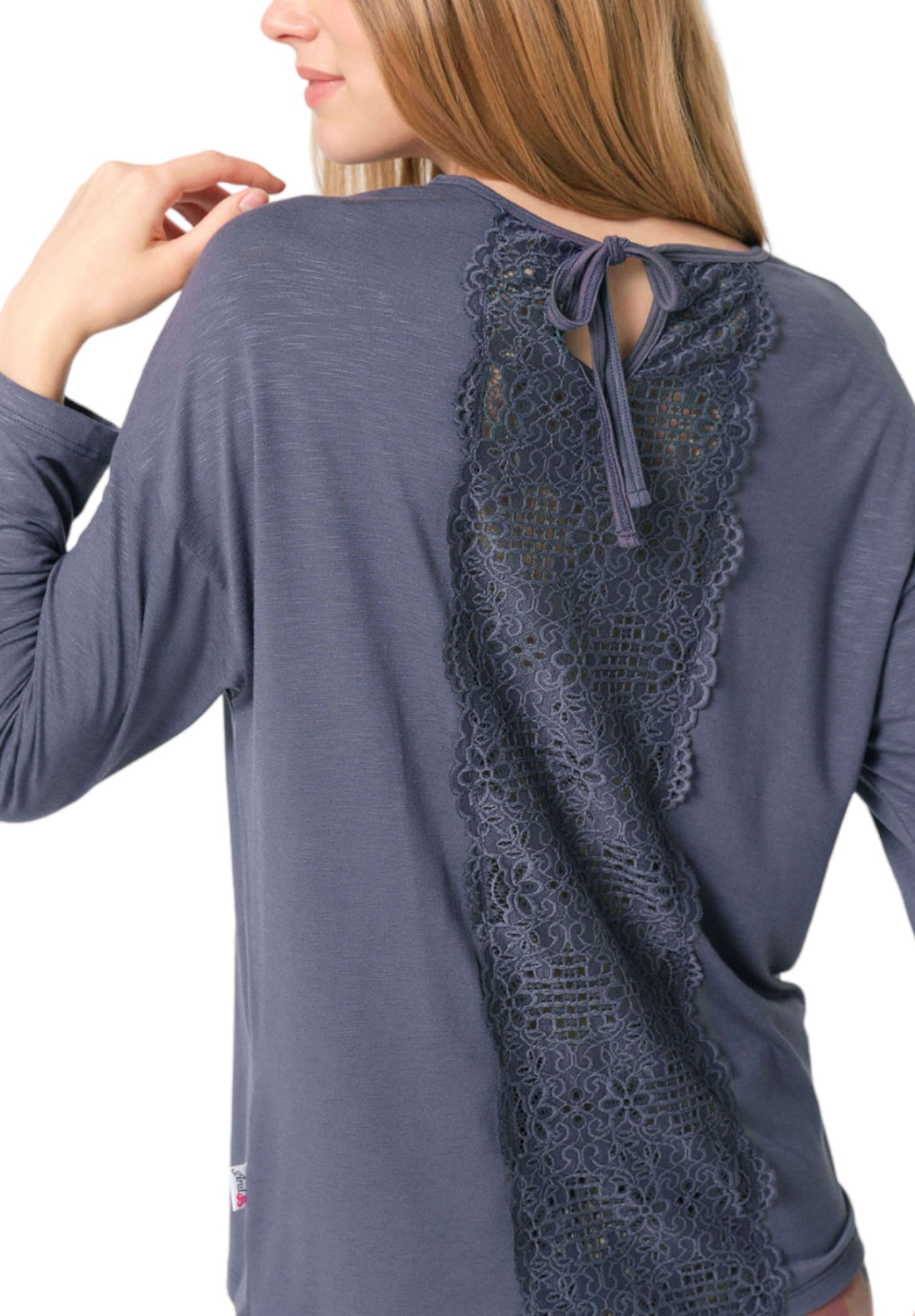 Πιτζάμα γυναικεία Anil Viscose με σχέδιο στην πλάτη Καφέ 9836ANL-Καφέ φωτογραφία