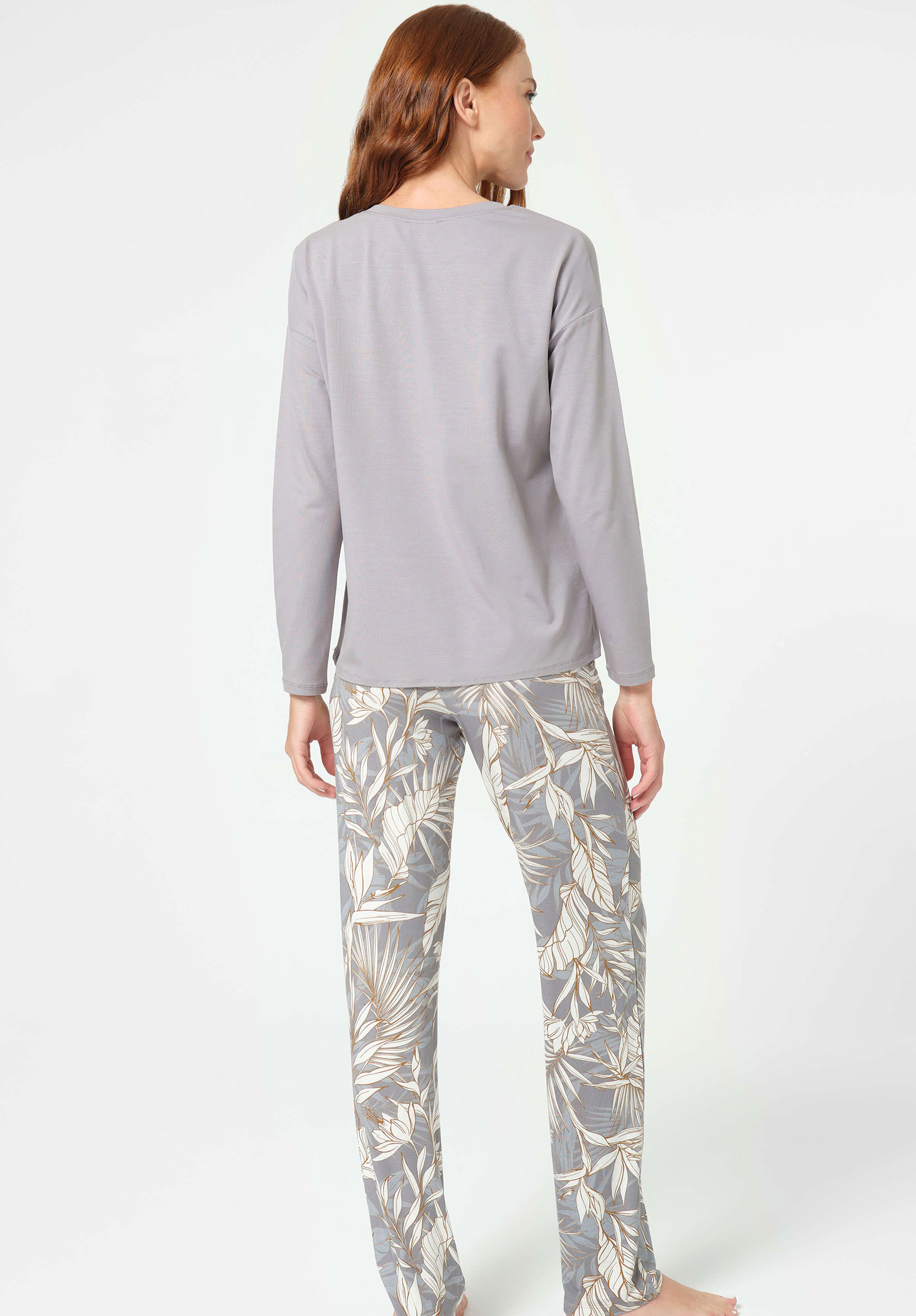 Πιτζάμα γυναικεία Anil Bamboo Beauty Γκρι 9841ANL-Γκρι φωτογραφία