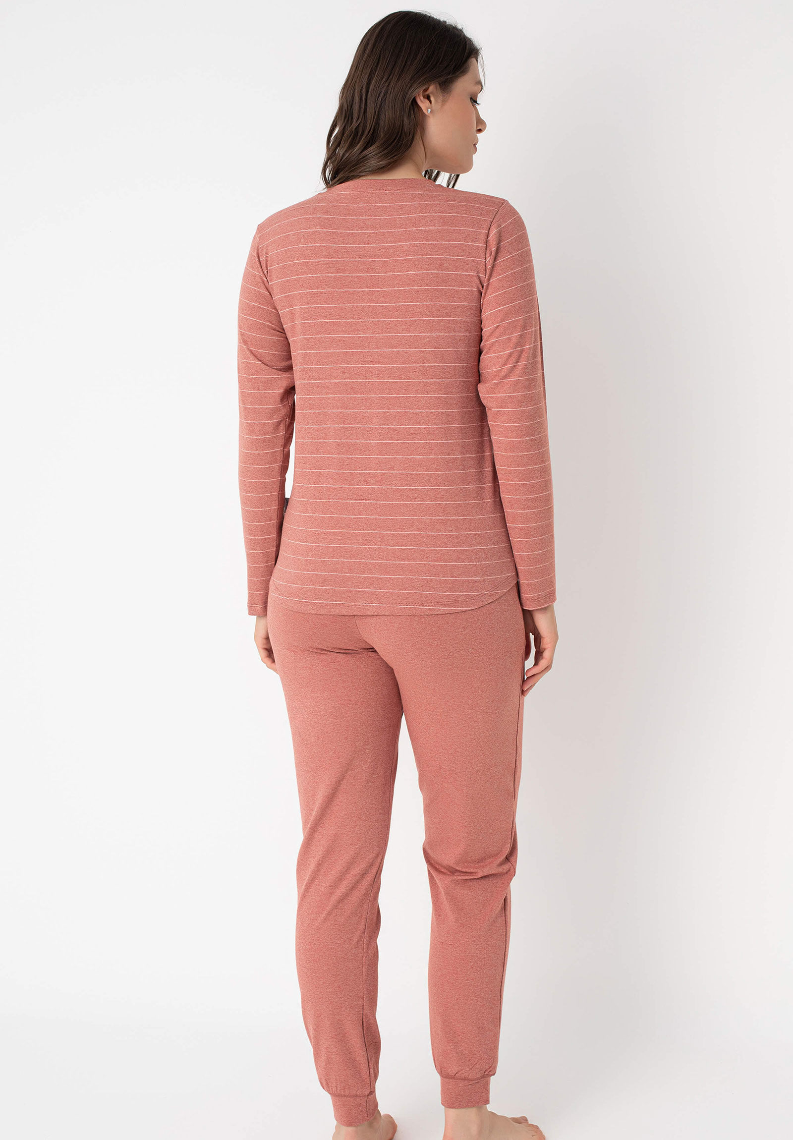 Πιτζάμα γυναικεία Anil Βαμβακερή To the Moon and Back Κεραμιδί 9859ANL-Κεραμιδί φωτογραφία