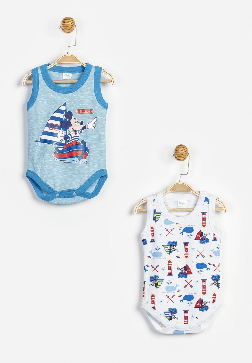Cimpa Κορμάκια αγοριών αμάνικα Mickey 2 Τεμ. MC12786
