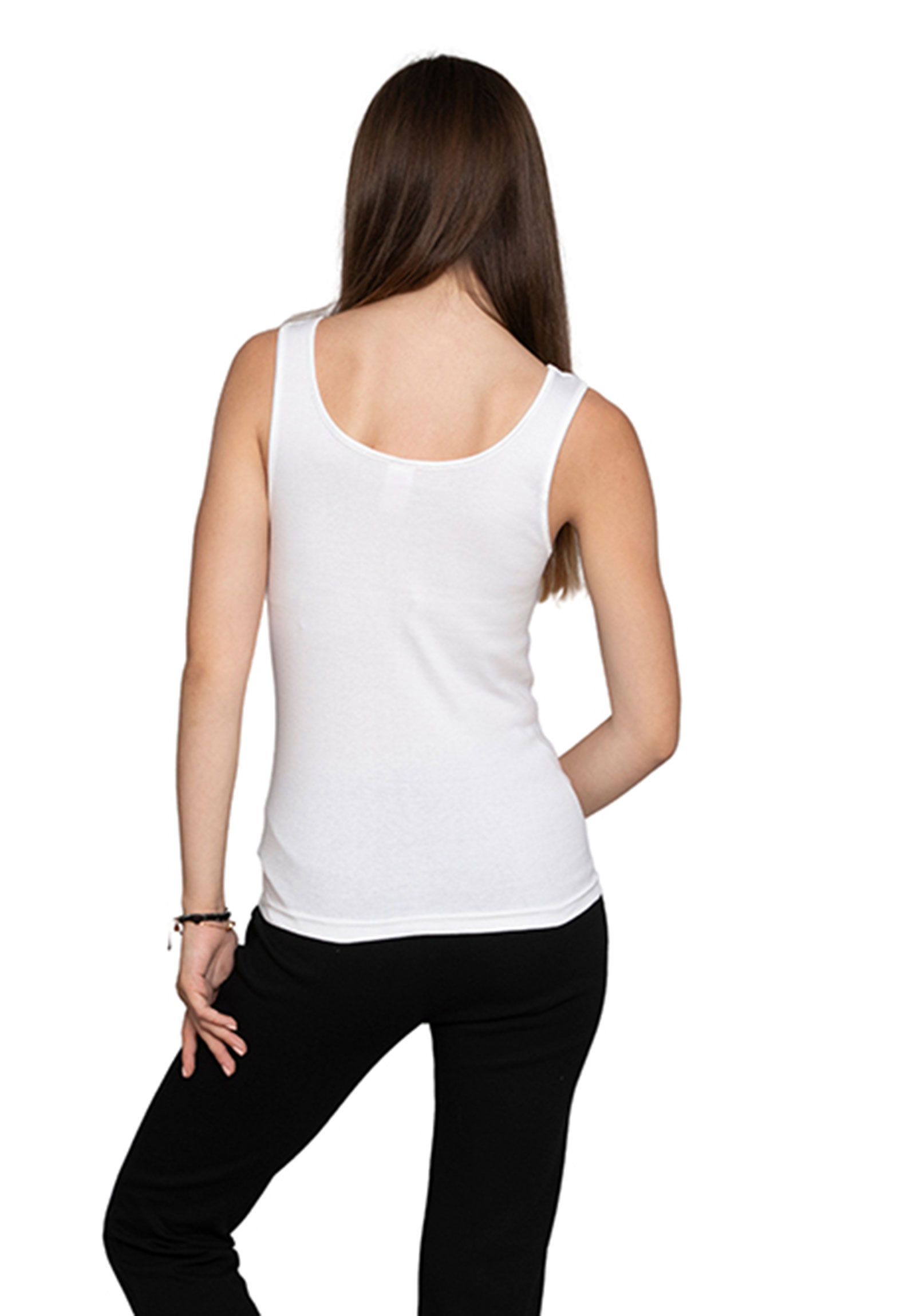 Φανελάκι γυναικείο αμάνικο Nina Club NCW62-Λευκό φωτογραφία