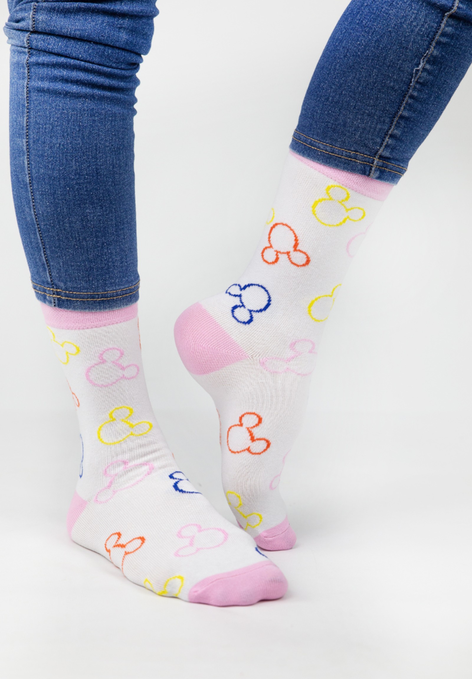  Κάλτσες γυναικείες Mickey Mouse Logo Cimpa MN21524-1-Λευκό 2025