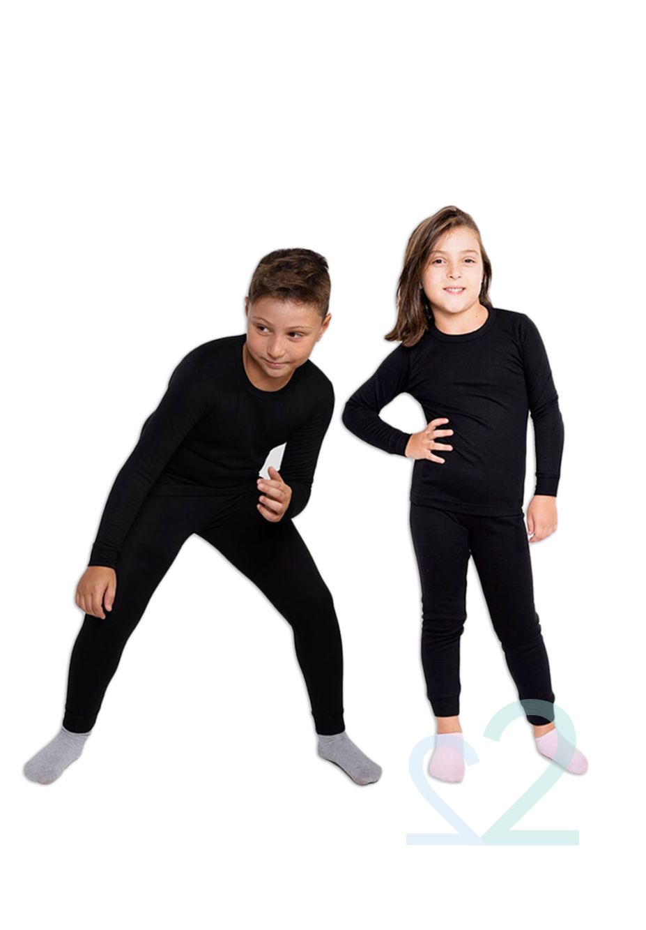 Κολάν ισοθερμικό παιδικό Unisex Nina Club NC1180-Μαύρο φωτογραφία