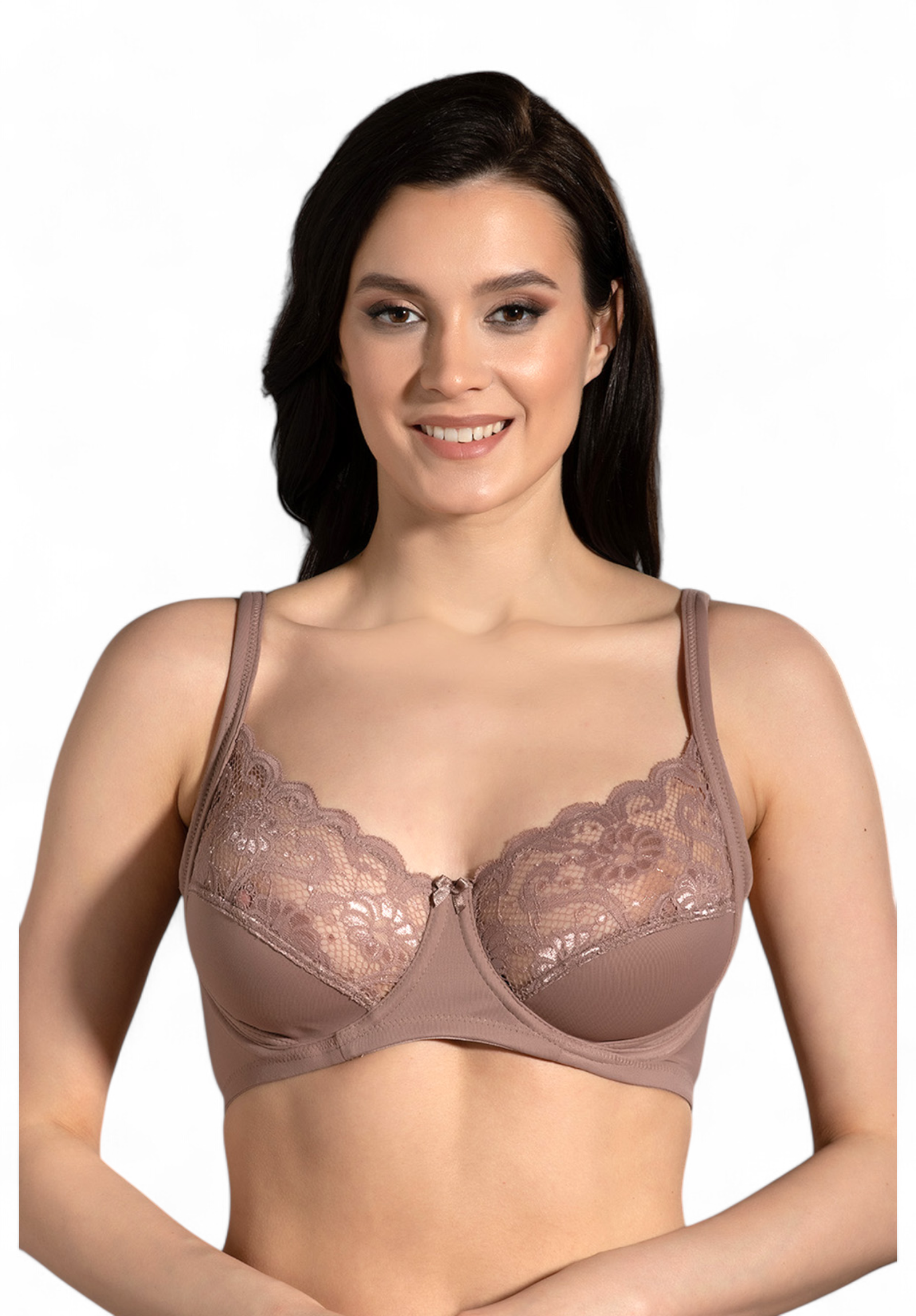  Σουτιέν χωρίς ενίσχυση με δαντέλα New Bra Lingerie NB6000-Καπουτσίνο 2025