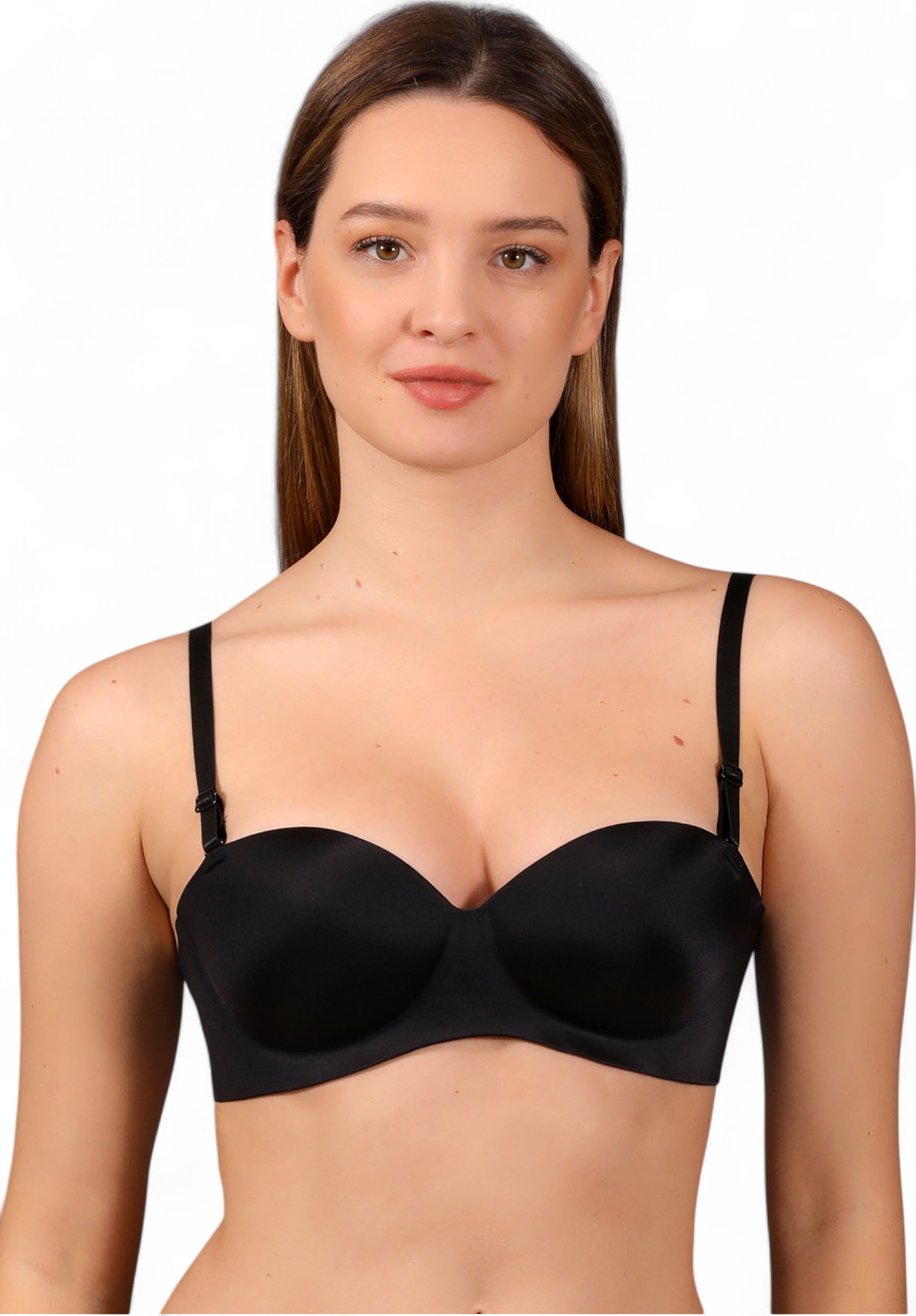  Σουτιέν χωρίς μπανέλα μπαλκονέ Strapless New Bra Lingerie NB6050-Εκρού 2025