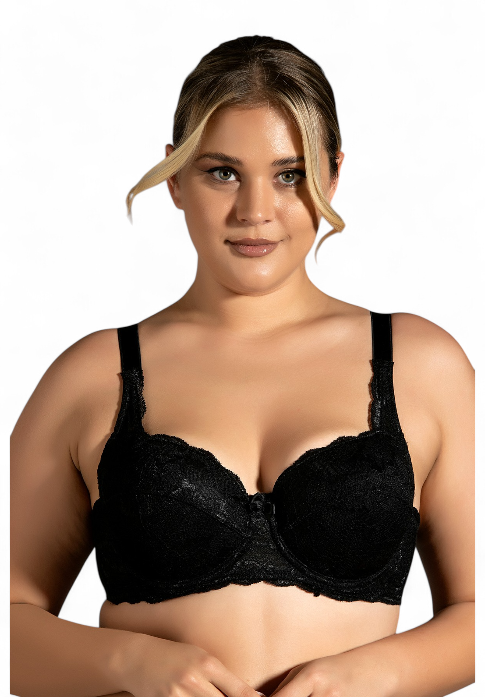  Σουτιέν μαλακό Cup δαντέλα New Bra Lingerie NB8041-Μαύρο 2025