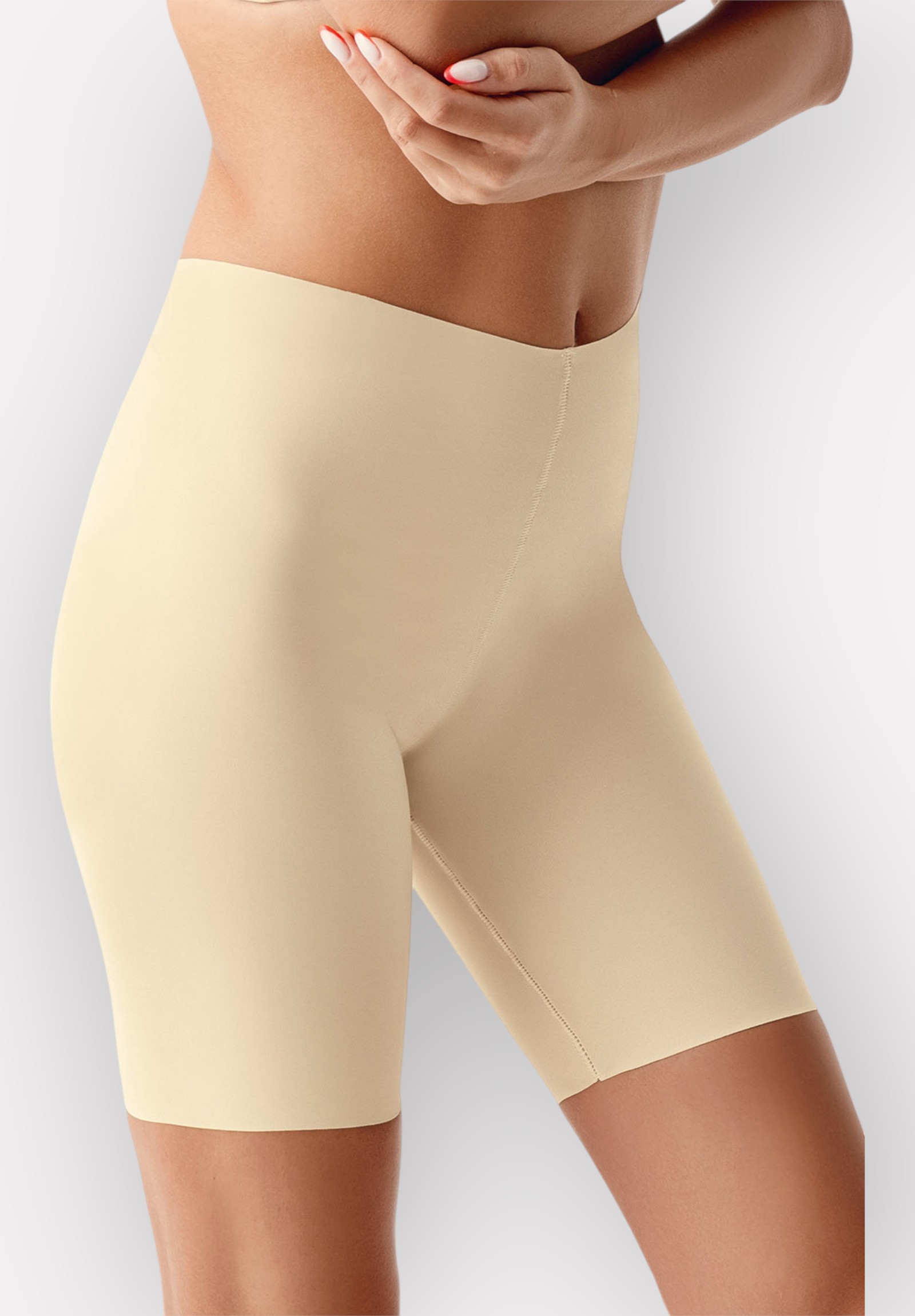 Λαστέξ Laser Cut High Waist με μακρύ πόδι New Bra Lingerie NB9209-Μπεζ φωτογραφία