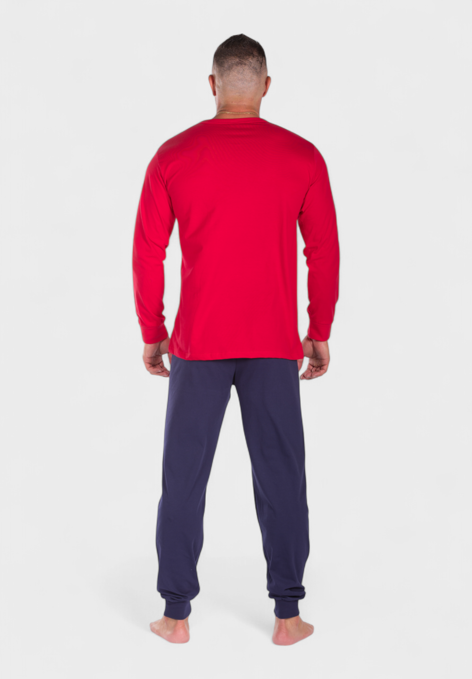 Πιτζάμα ανδρική βαμβακερή Nina Club Pac - Man Red NC26590-1-Κόκκινο φωτογραφία