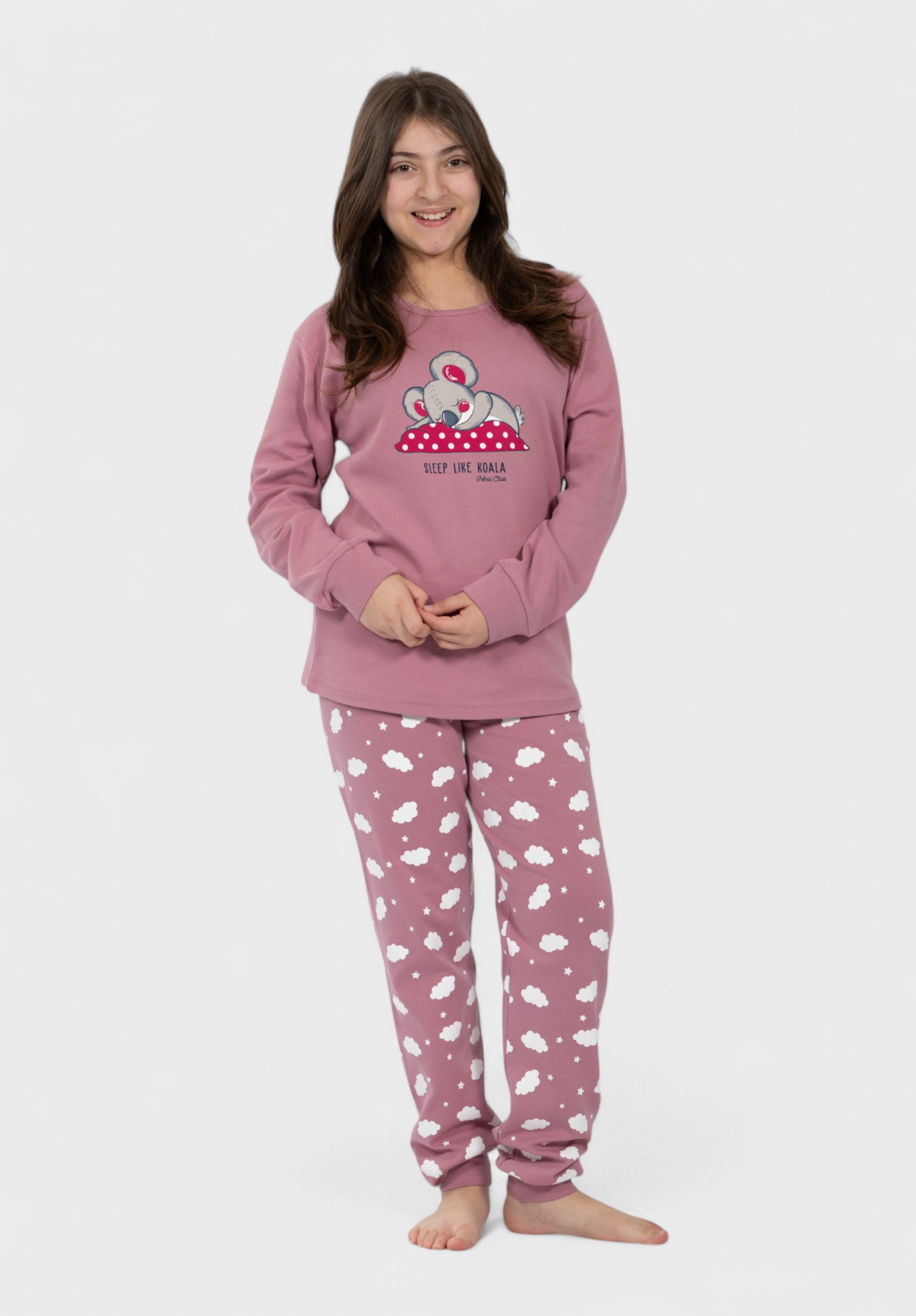 Nina Club Παιδική Πιτζάμα Koala Σάπιο Μήλο Nina Club | 100% Βαμβάκι NC26144-2-Σάπιο Μήλο