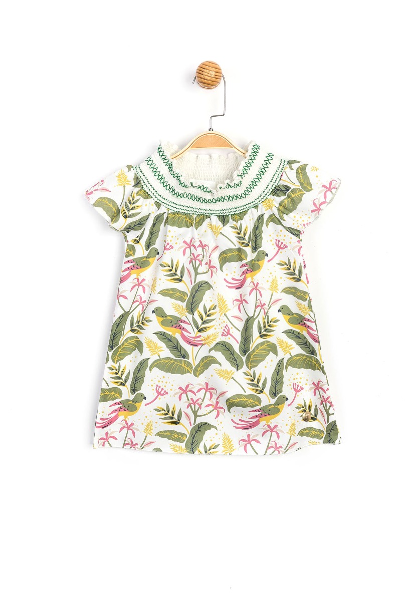 Panolino Φορεματάκι παιδικό - βρεφικό βαμβακερό Floral PL15777