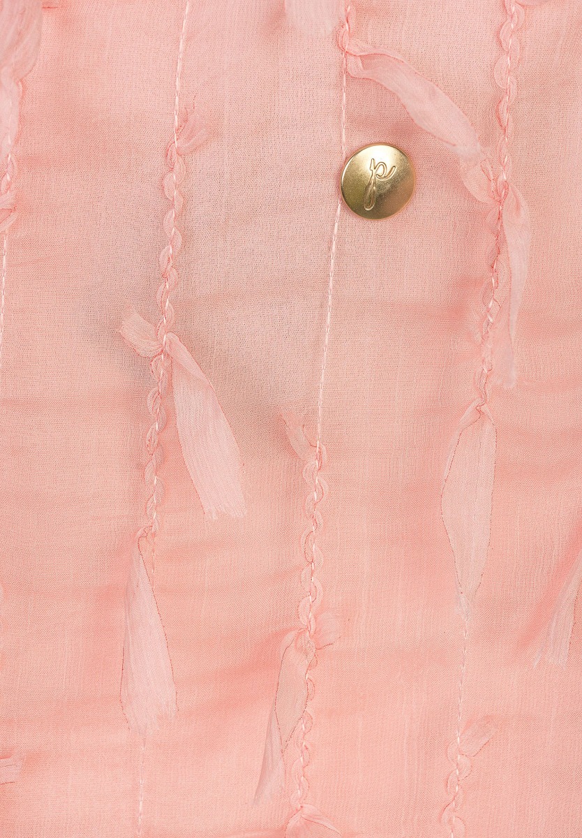 Φορεματάκι παιδικό ροζ με κροσάκια PN15881 φωτογραφία