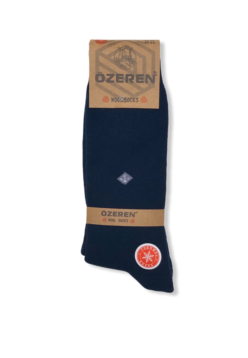 Pamela Κάλτσες ανδρικές θερμικές Lamswool Μπλέ W21LAMSWOOL2