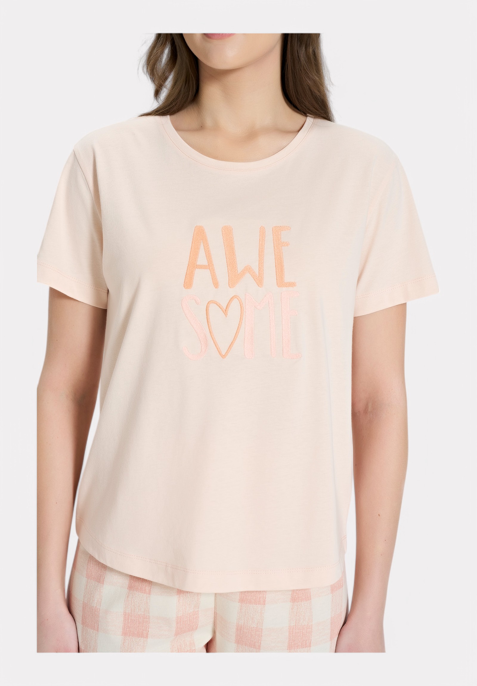 Πιτζάμα βαμβακερή Pijadore Awesome Σομόν PJDR1854-1-Σομόν φωτογραφία