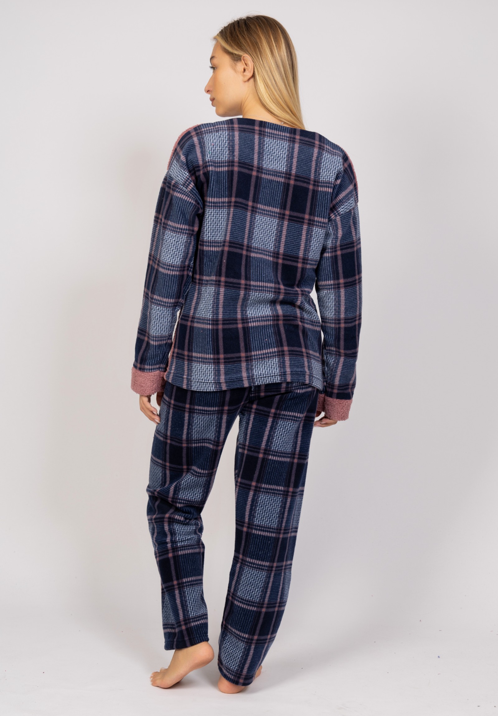 Πιτζάμα γυναικεία Fleece Go For It Pink Pijammery PJMR1122-1-Ροζ φωτογραφία