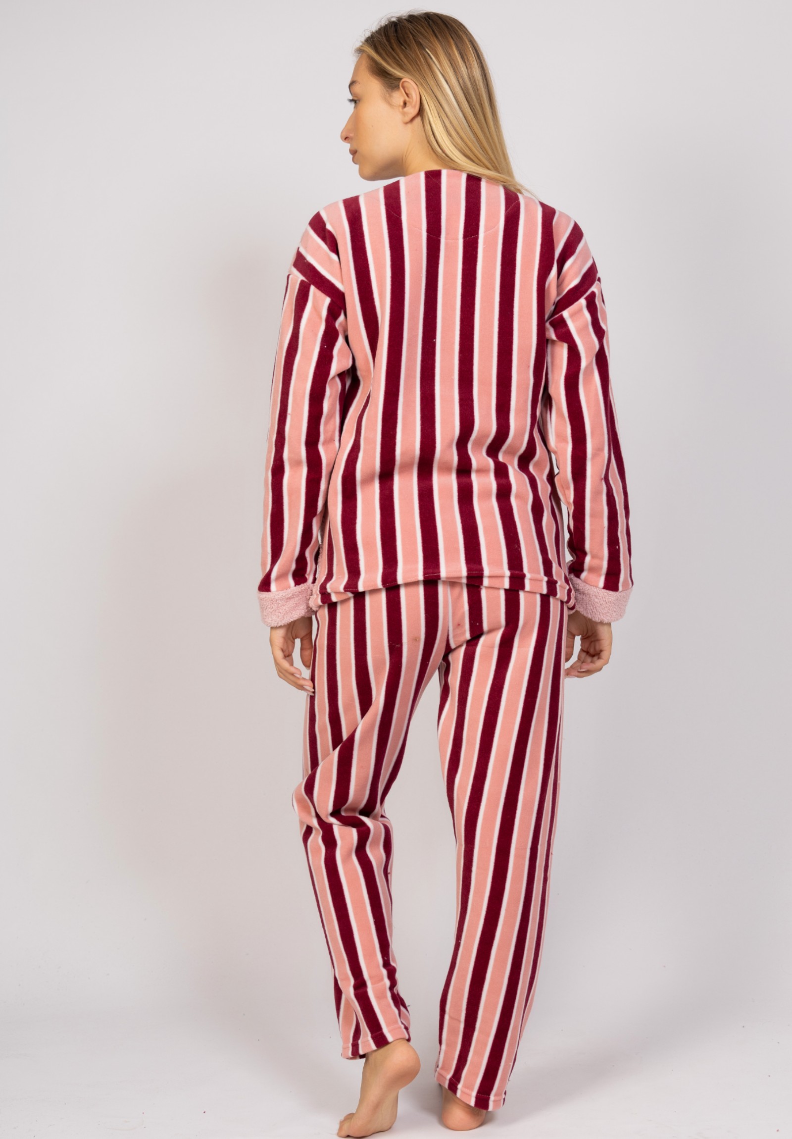 Πιτζάμα γυναικεία Fleece Cute Capcake Pijammery PJMR1133-Ροζ φωτογραφία