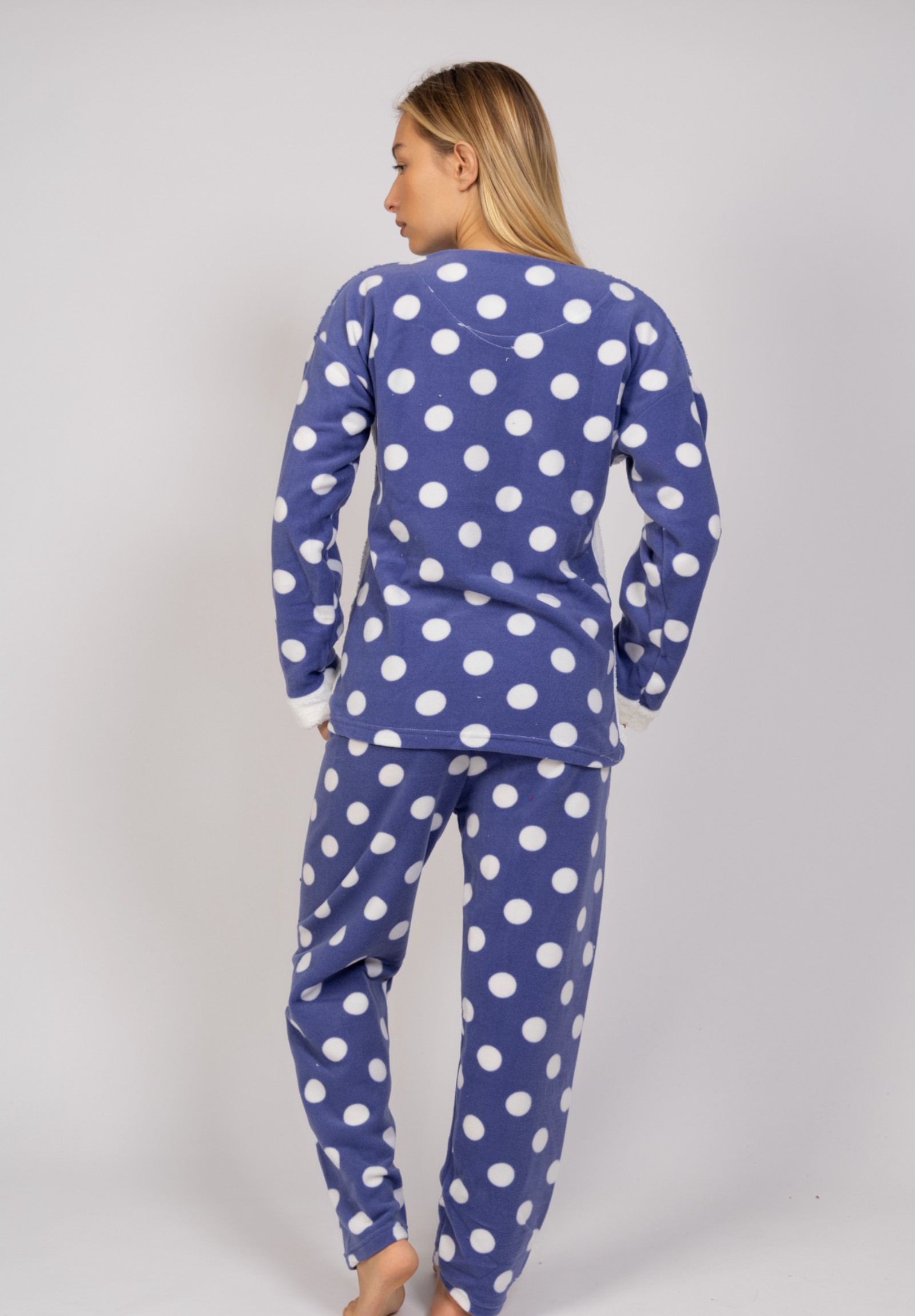 Πιτζάμα γυναικεία Fleece I'm So PurrFect Blue Pijammery PJMR1155-1-Μπλε φωτογραφία