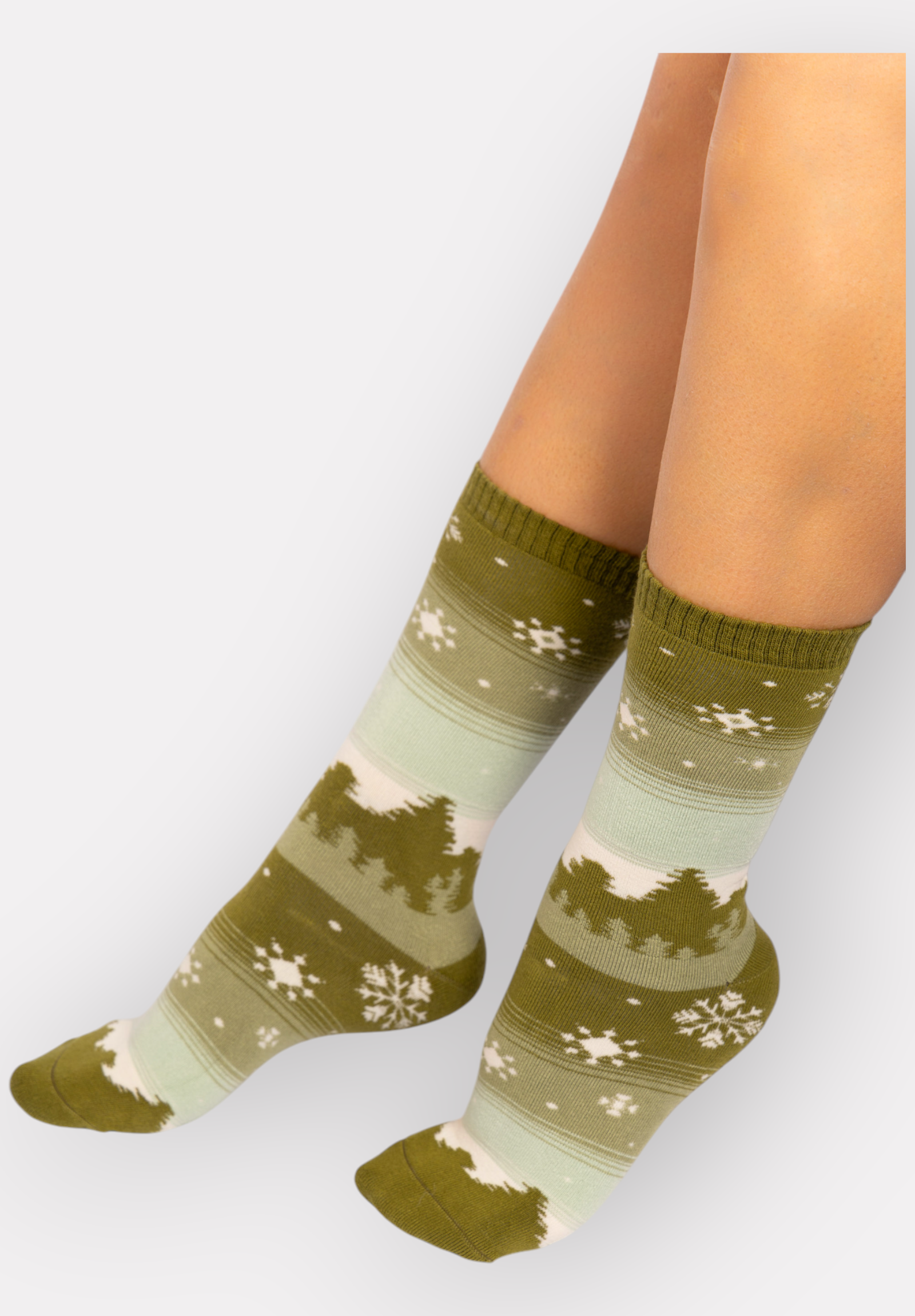  Κάλτσες γυναικείες πετσετέ Winter Night Pro Socks PR24642-Χακί 2025