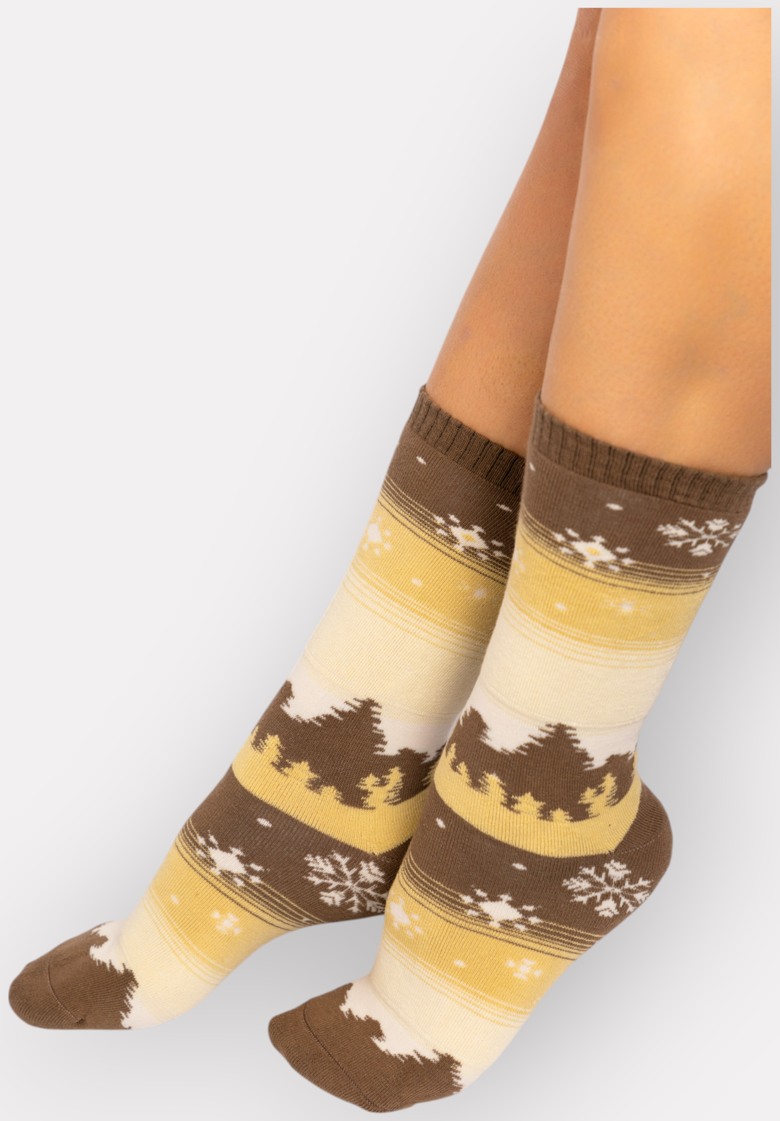  Κάλτσες γυναικείες πετσετέ Winter Night Pro Socks PR24642-Κίτρινο 2025