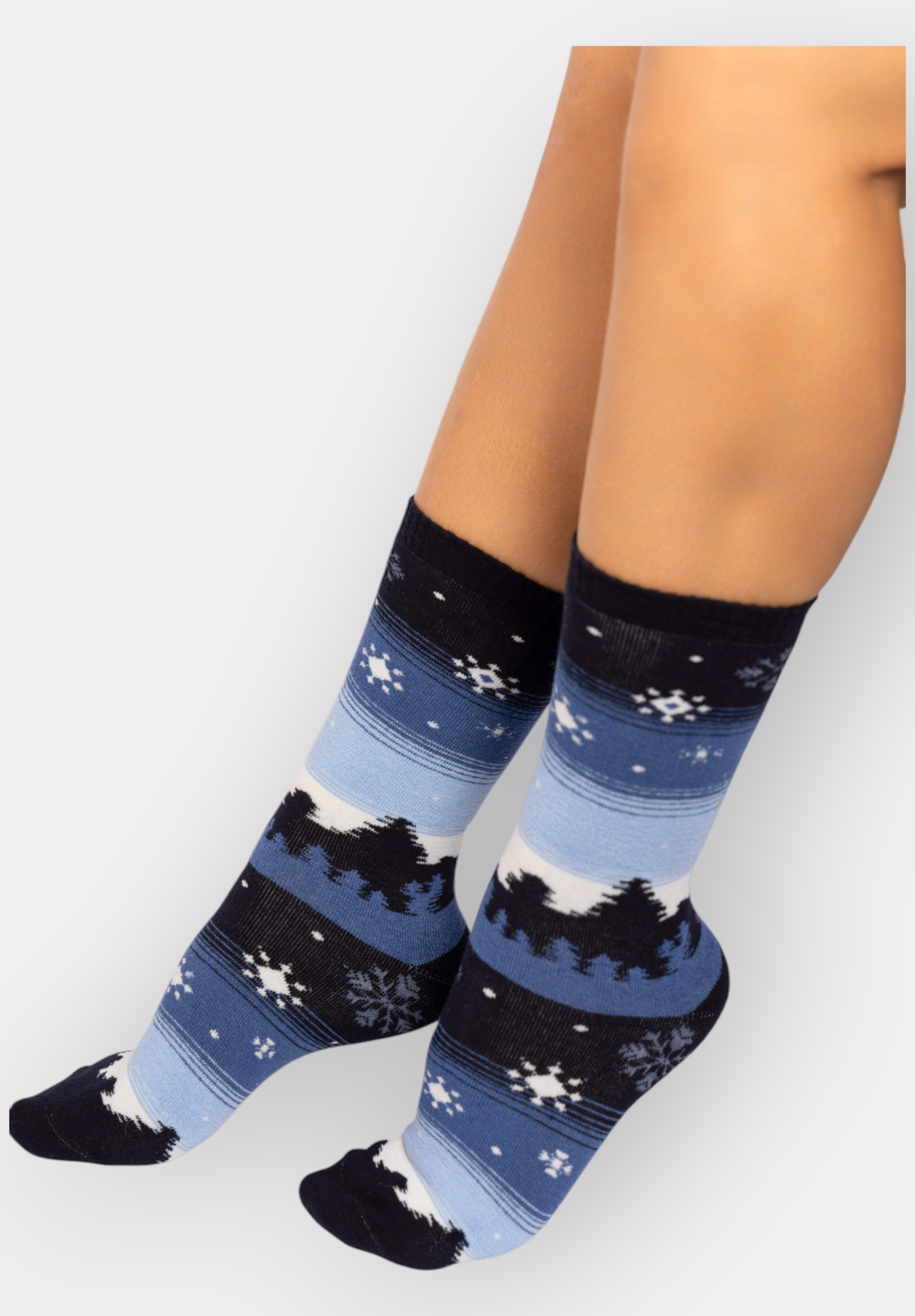  Κάλτσες γυναικείες πετσετέ Winter Night Pro Socks PR24642-Μπλε 2025