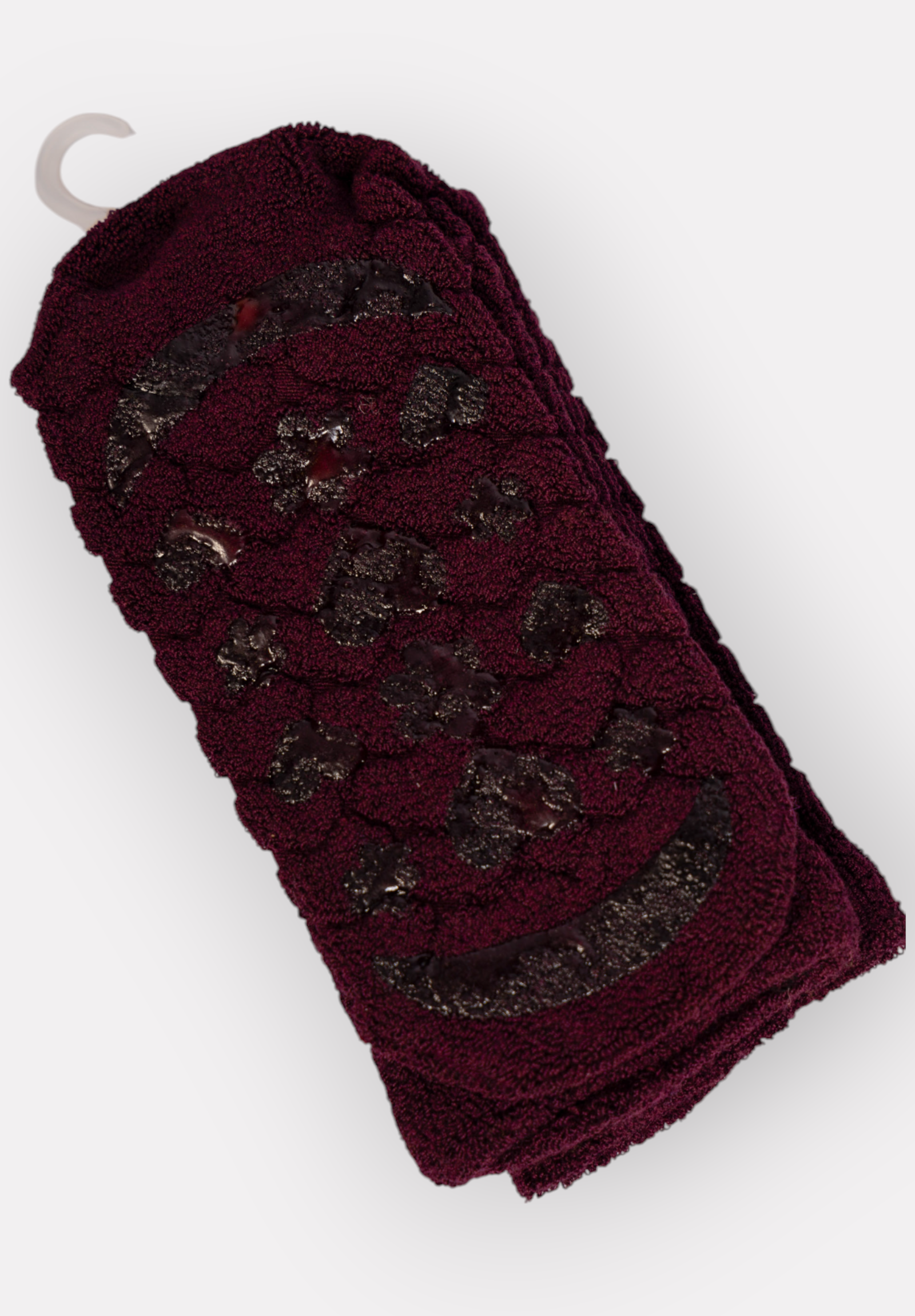  Κάλτσες γυναικείες πετσετέ με τάπες Pro Socks PR24904-Μπορντώ 2025