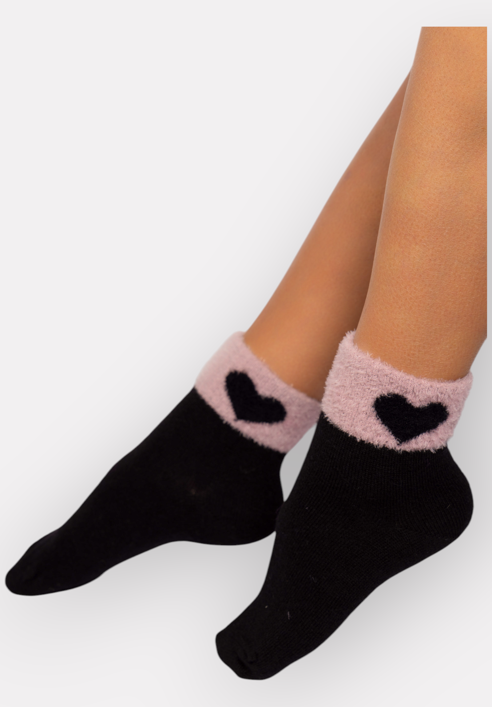  Κάλτσες γυναικείες μάλλινες ημίκοντες Lampswool Hearts Pro Socks PR25029-Ροζ 2025