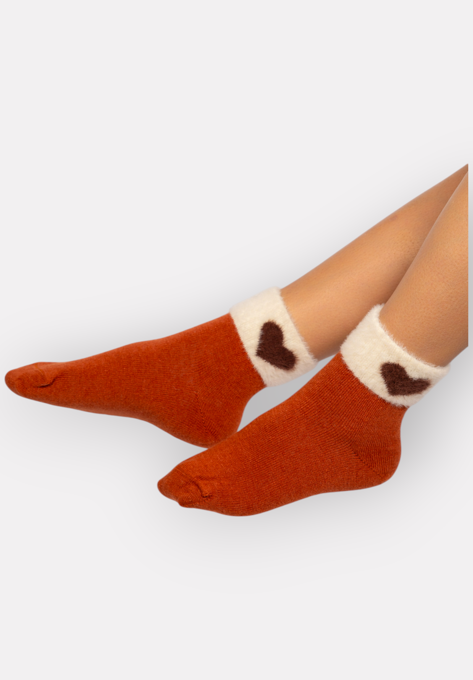  Κάλτσες γυναικείες μάλλινες ημίκοντες Lampswool Hearts Pro Socks PR25029-Κόκκινο 2025