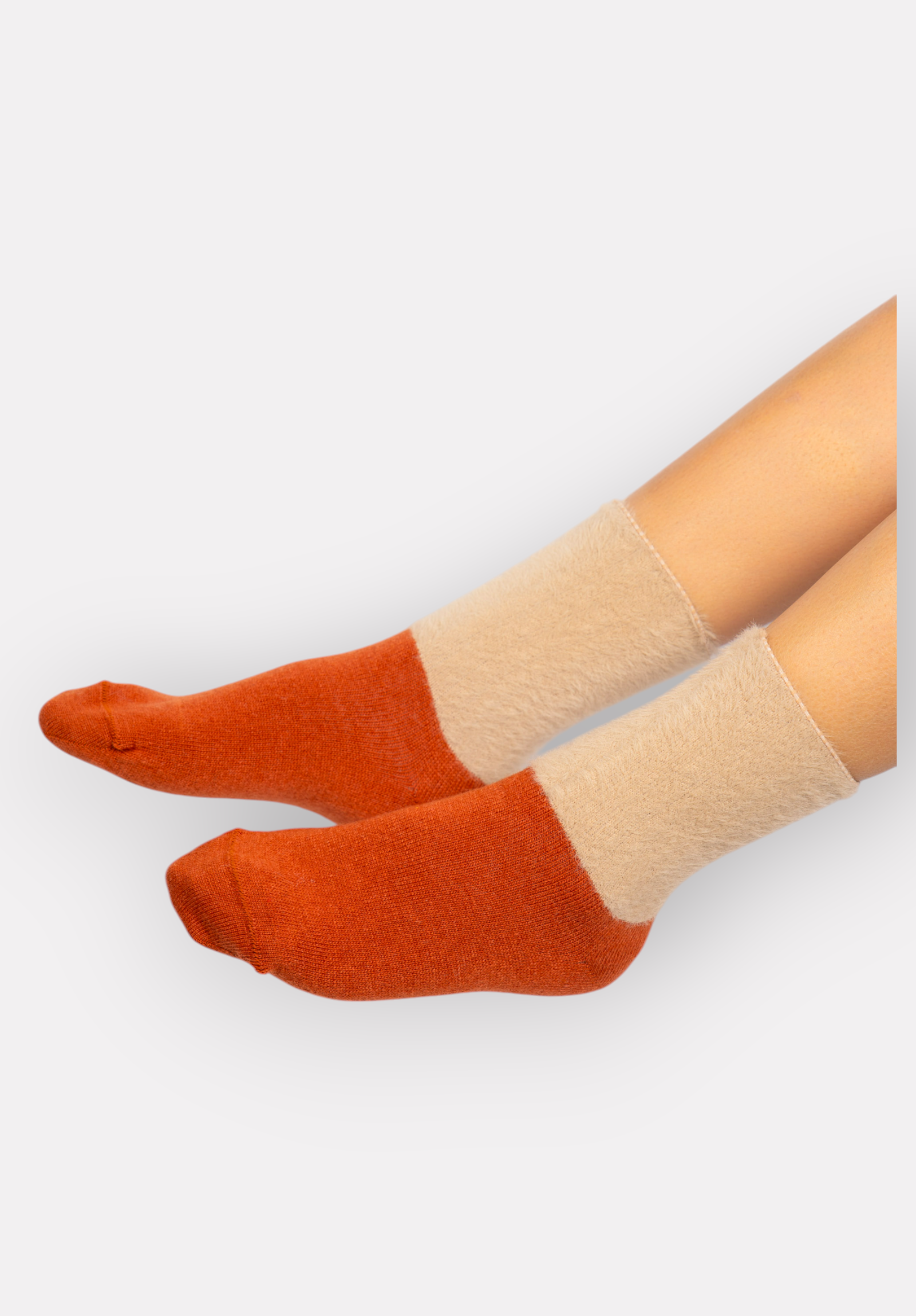 Κάλτσες γυναικείες μάλλινες χνουδωτές Lampswool Pro Socks PR25030-Πορτοκαλί φωτογραφία