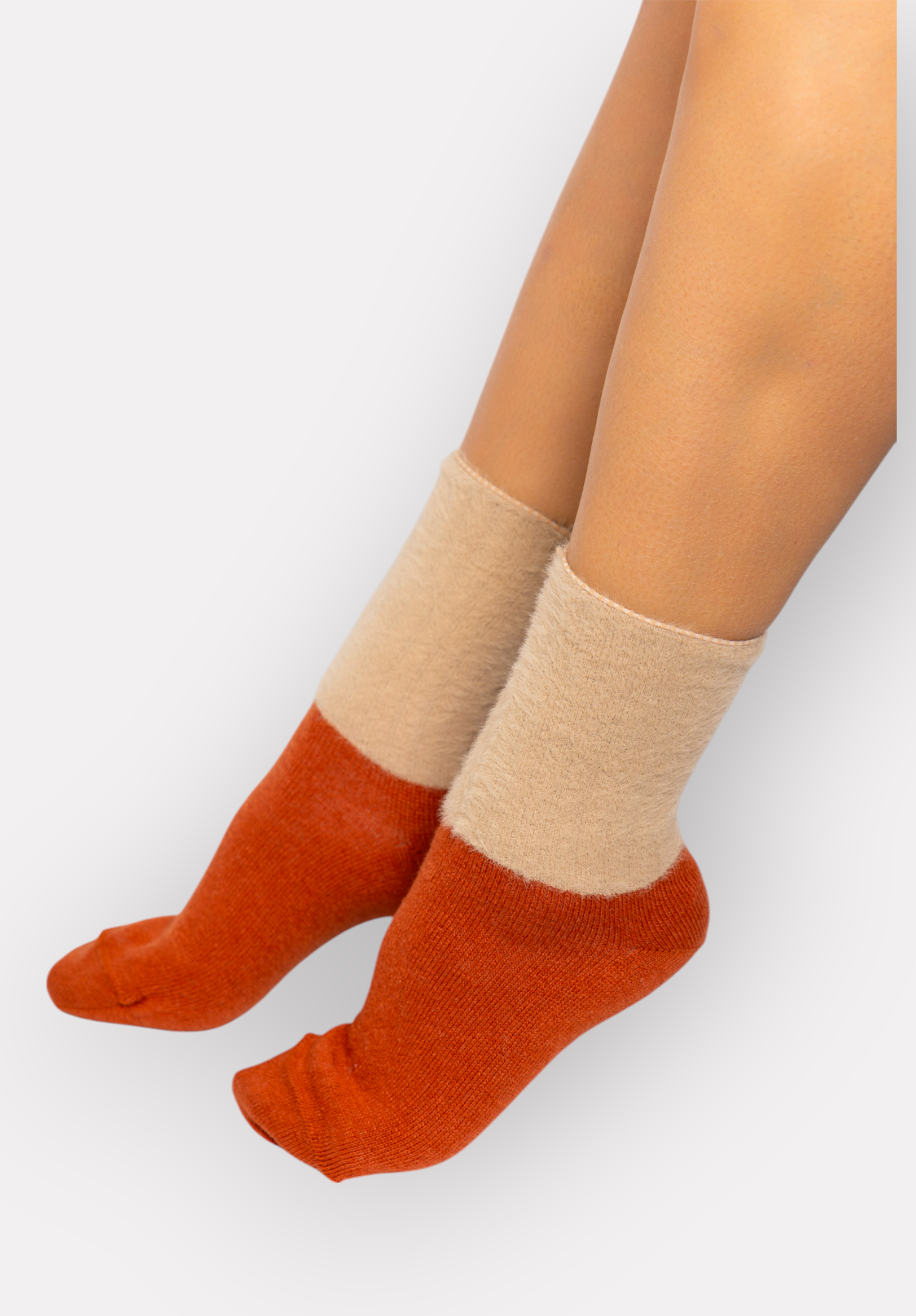  Κάλτσες γυναικείες μάλλινες χνουδωτές Lampswool Pro Socks PR25030-Πορτοκαλί 2025