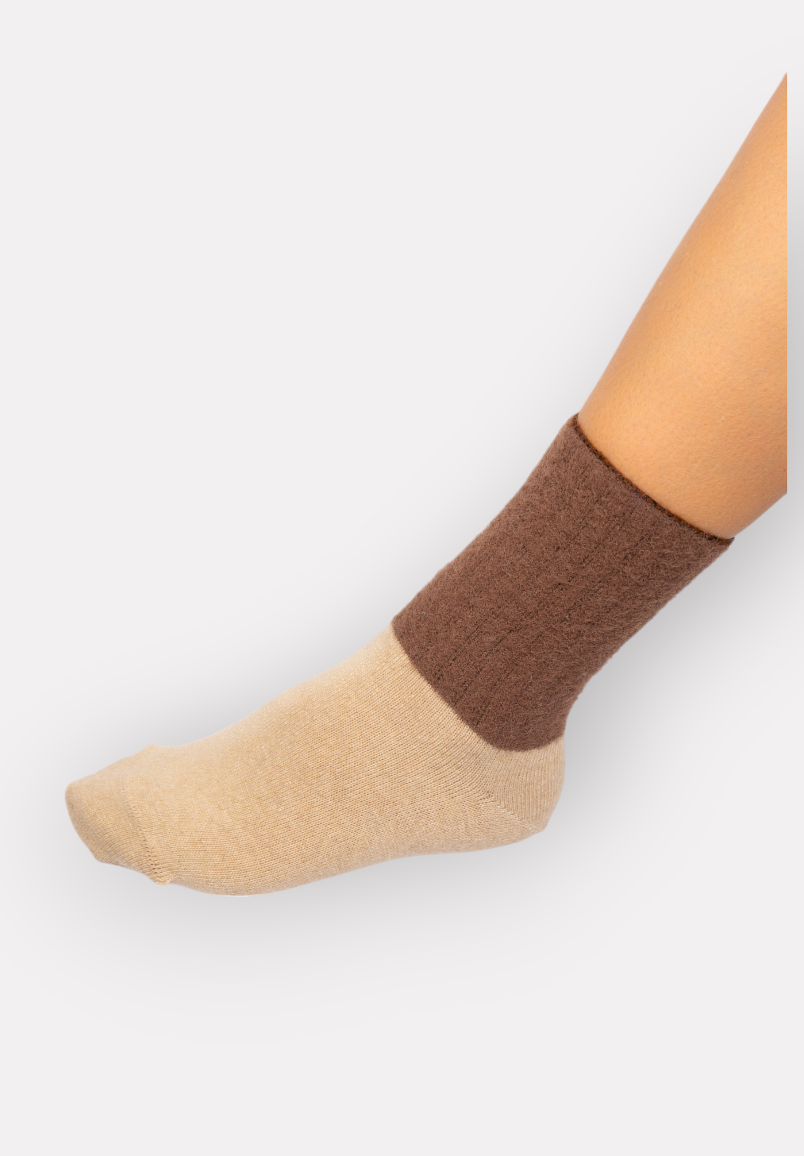 Κάλτσες γυναικείες μάλλινες χνουδωτές Lampswool Pro Socks PR25030-Μπεζ φωτογραφία