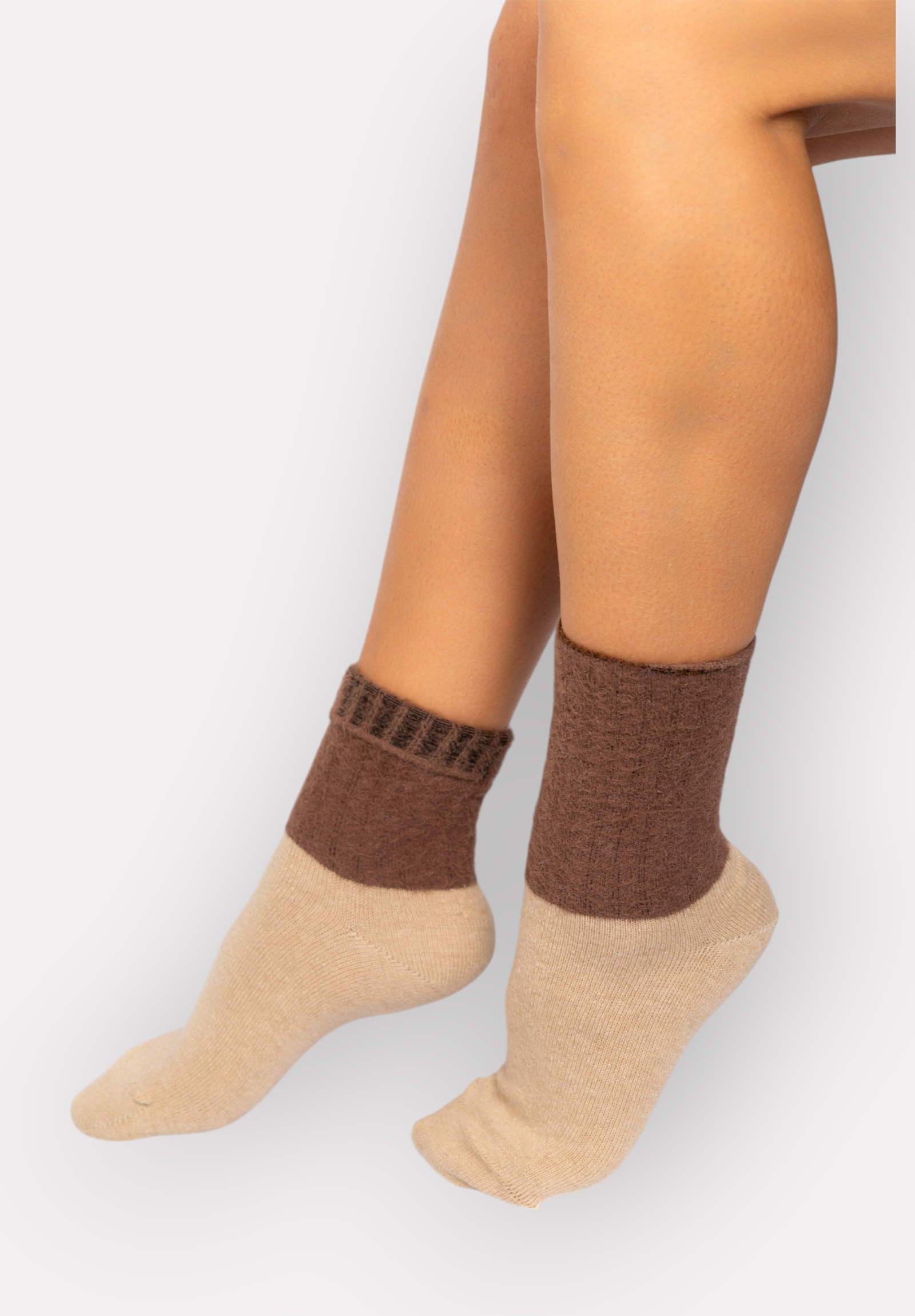  Κάλτσες γυναικείες μάλλινες χνουδωτές Lampswool Pro Socks PR25030-Μπεζ 2025