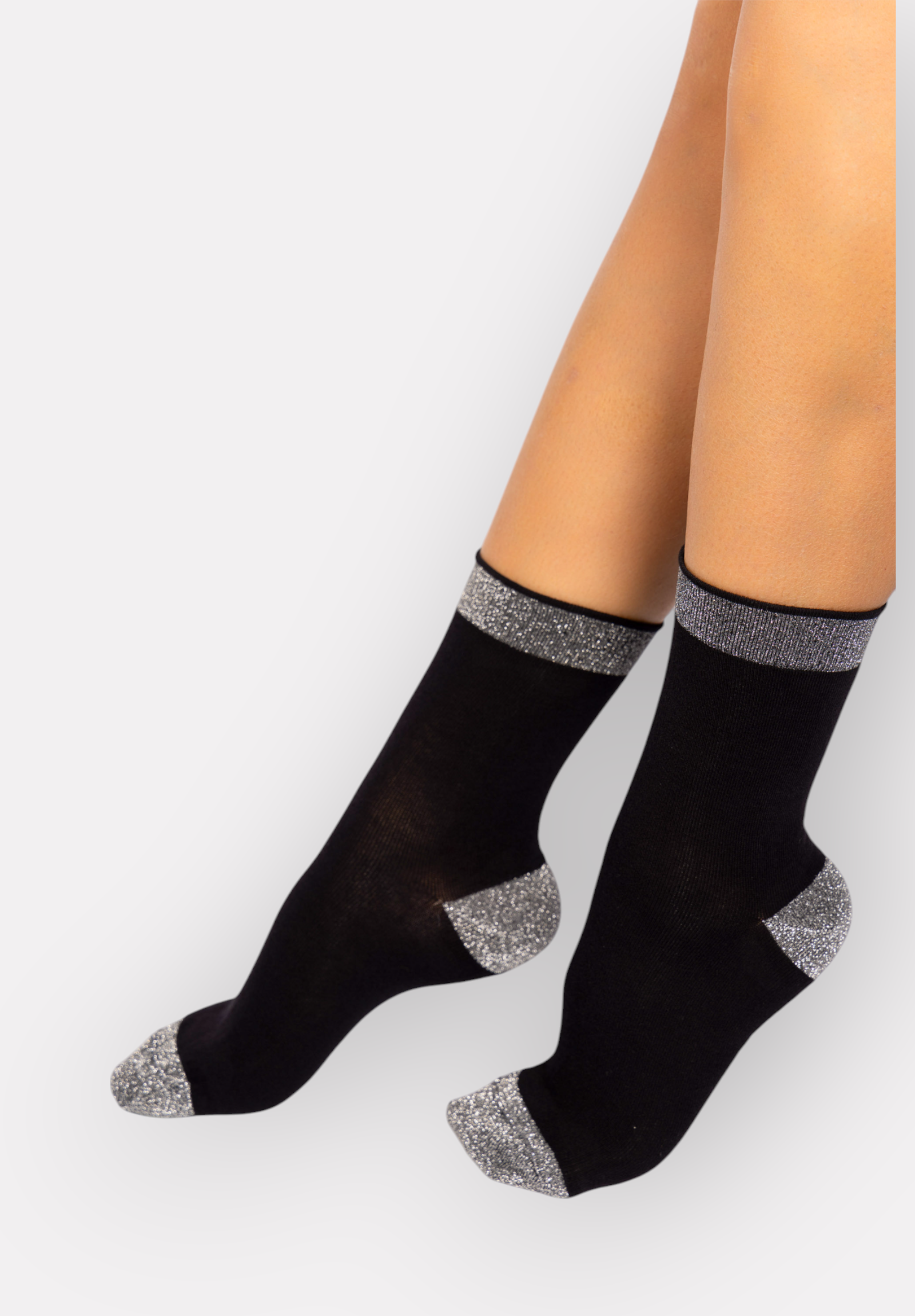  Κάλτσες γυναικείες βαμβακερές Lurex Pro Socks PR25650-Ασημί 2025