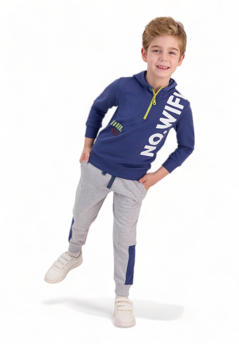 Rolypoly Φόρμα παιδική Rolypoly No Wifi RP2541A-Μπλε