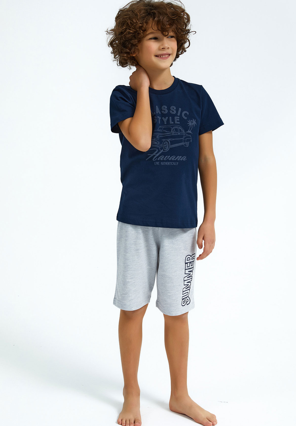 Πιτζάμα παιδική Rolypoly Classic Style RP2701B-Μπλε φωτογραφία