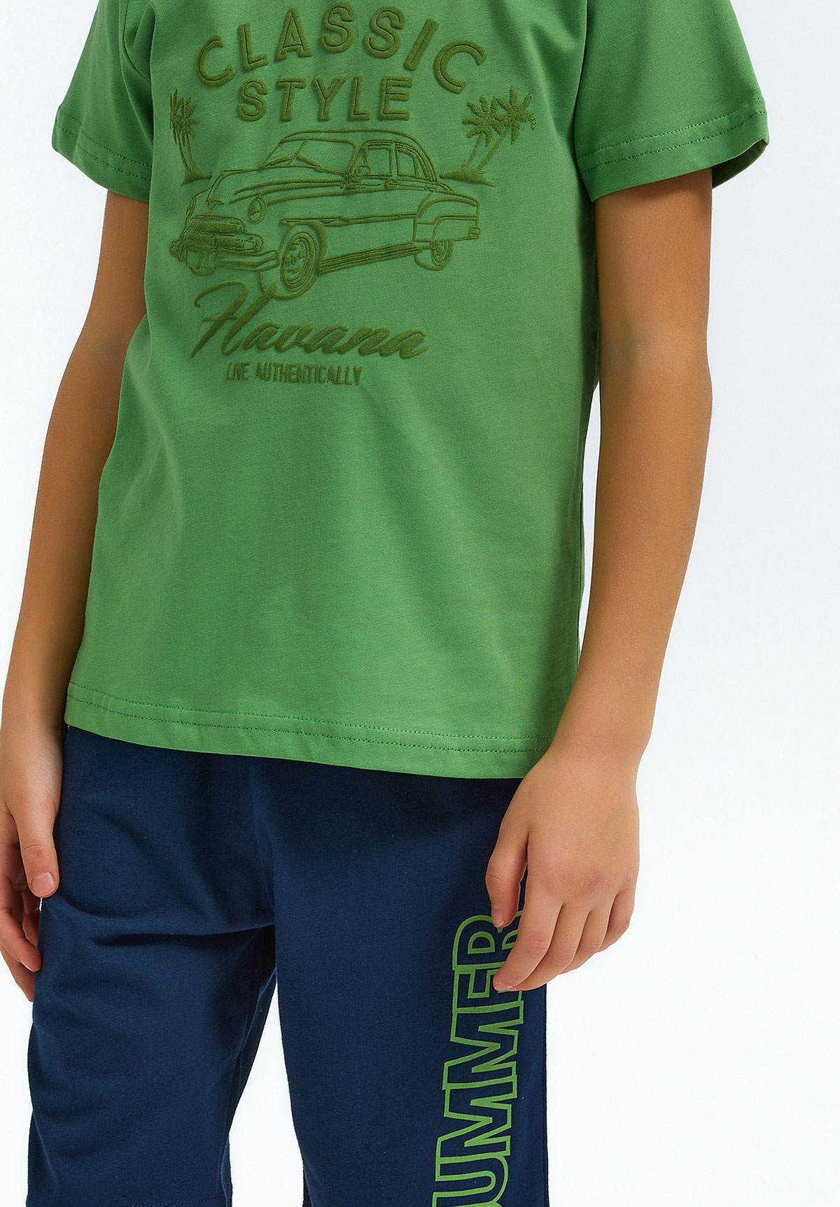 Πιτζάμα παιδική Rolypoly Classic Style RP2701B-Πράσινο φωτογραφία