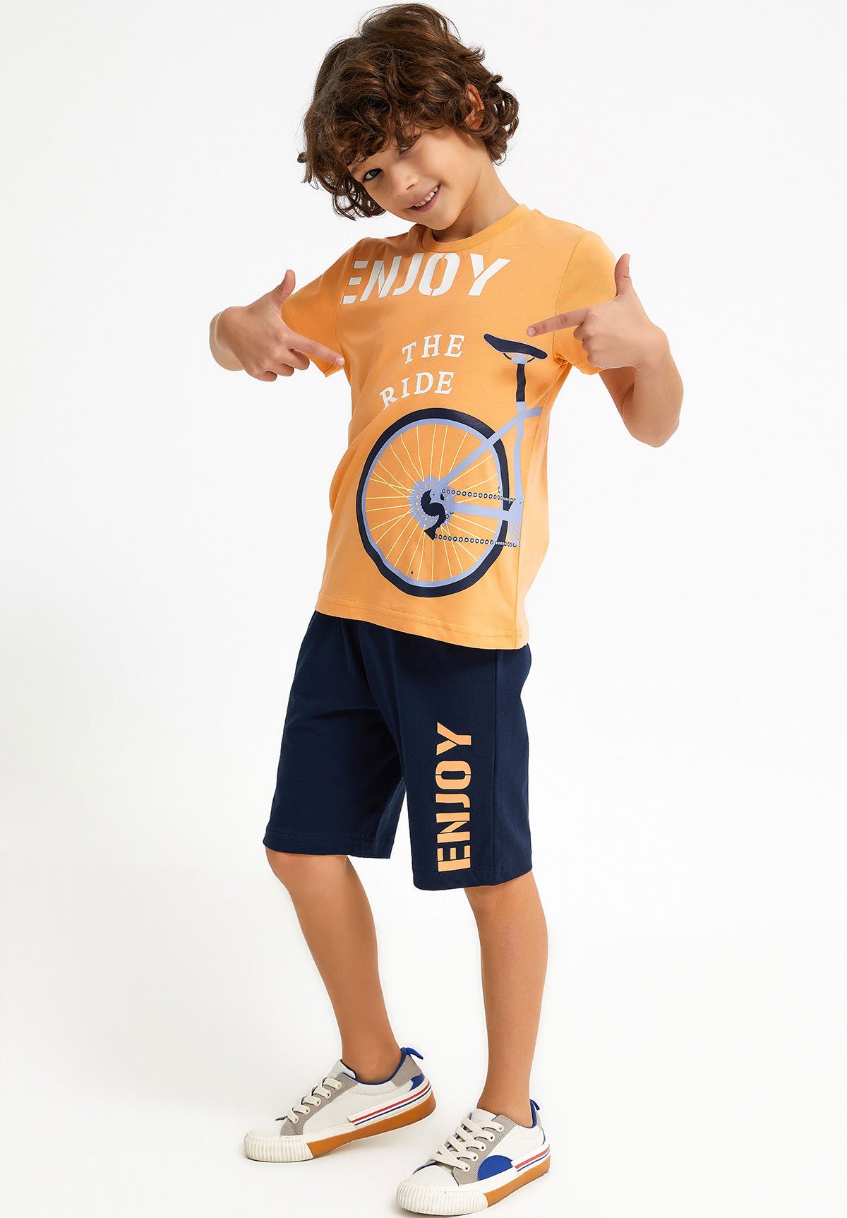 Rolypoly Φόρμα παιδική αγόρι Enjoy The Ride RP2718-Πεπονί